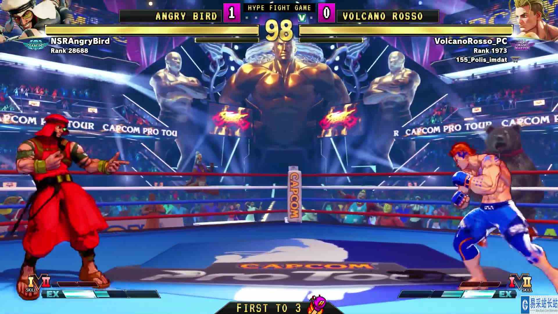 街霸 5：怒鸟（拉希德）VS VRosso（卢克） #游戏新星扶持计划 