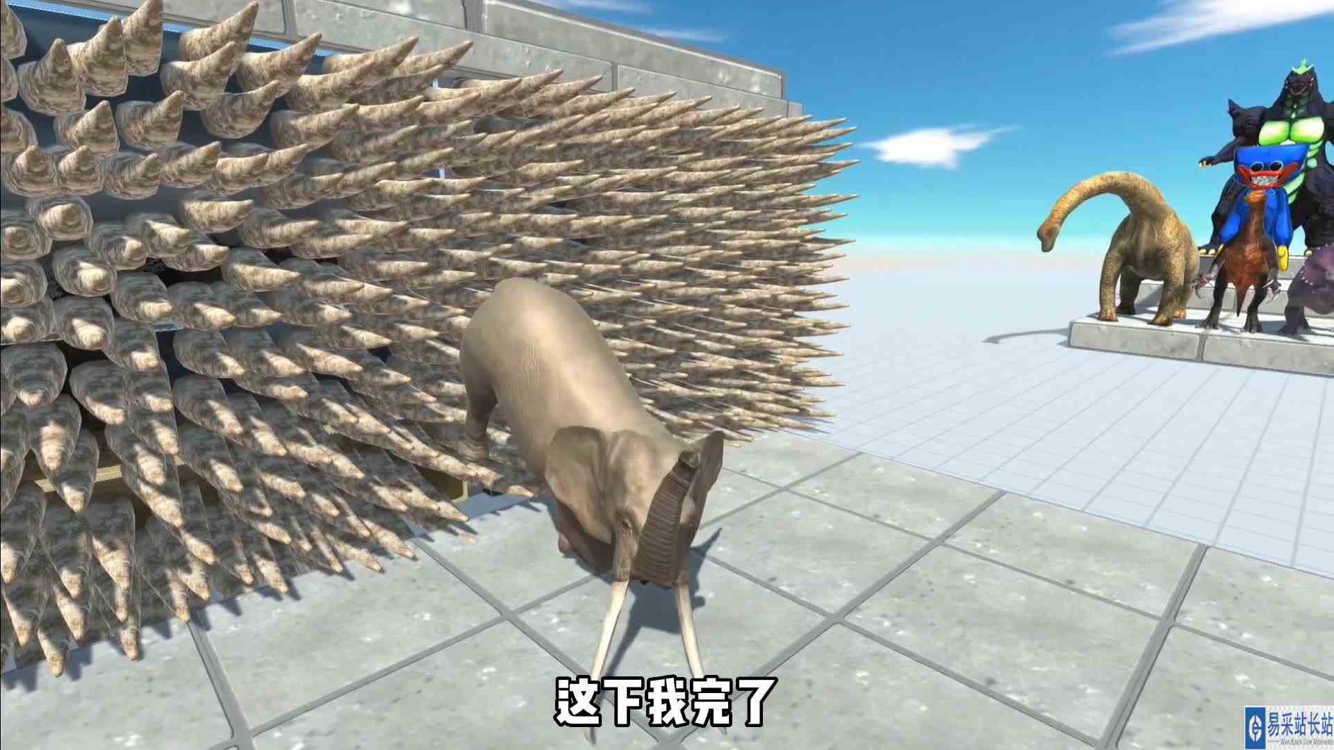 万兽吃猪大赛，今天猪老板的保镖是肌肉大拳头，看看谁能吃到猪#学生党 #游戏解说