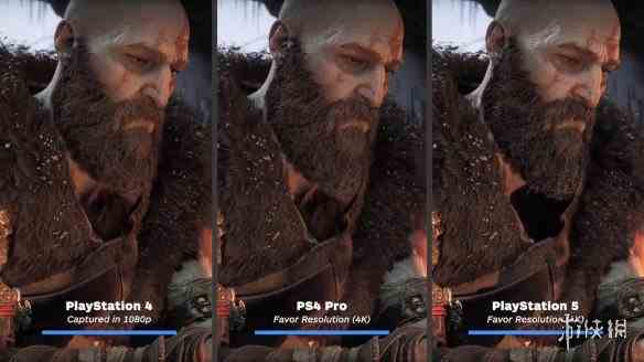 《战神5》PS5、PS4、PS4 Pro画面表现&性能对比！