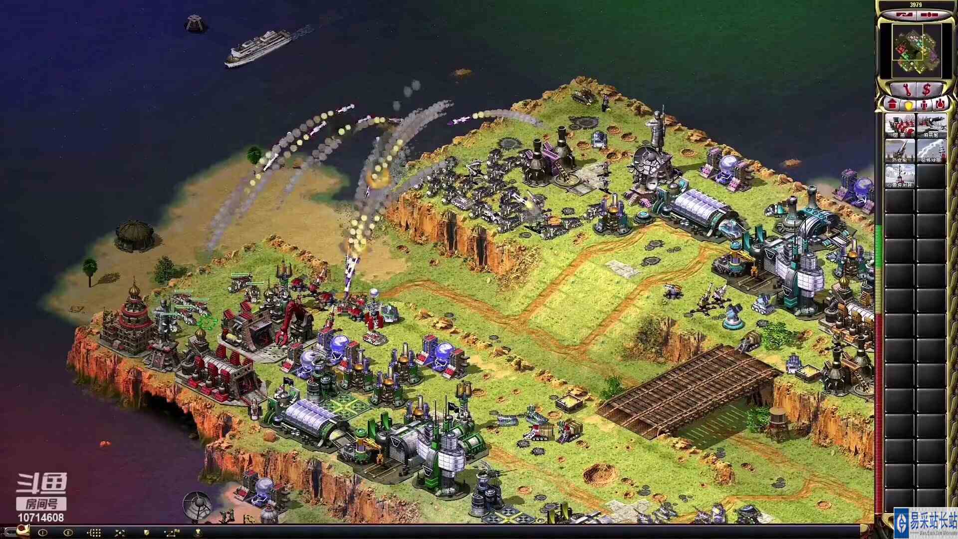 红色警戒，4V4，稳步发展，步步紧逼对手（下集）#红色警戒