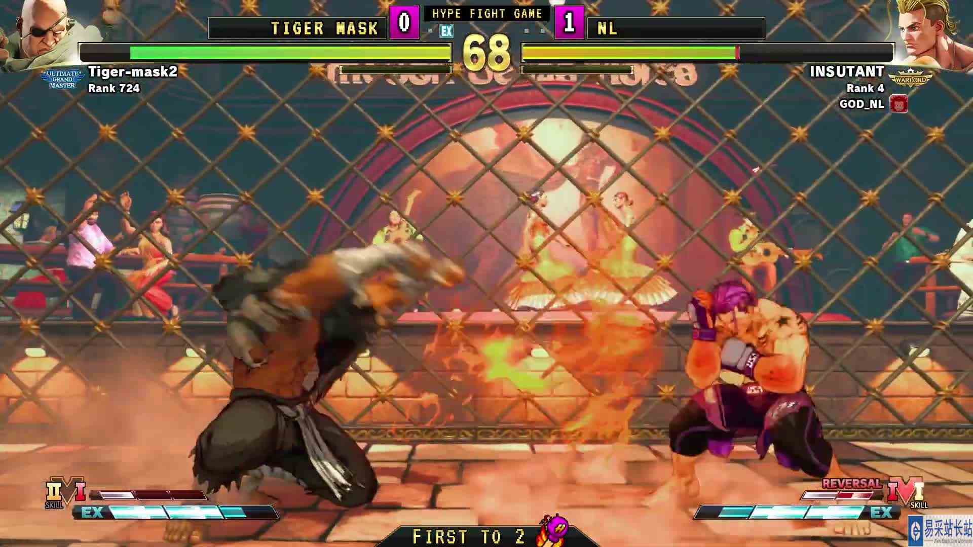 街霸 5：TigerMask（沙加特）VS NL（卢克） #游戏新星扶持计划 