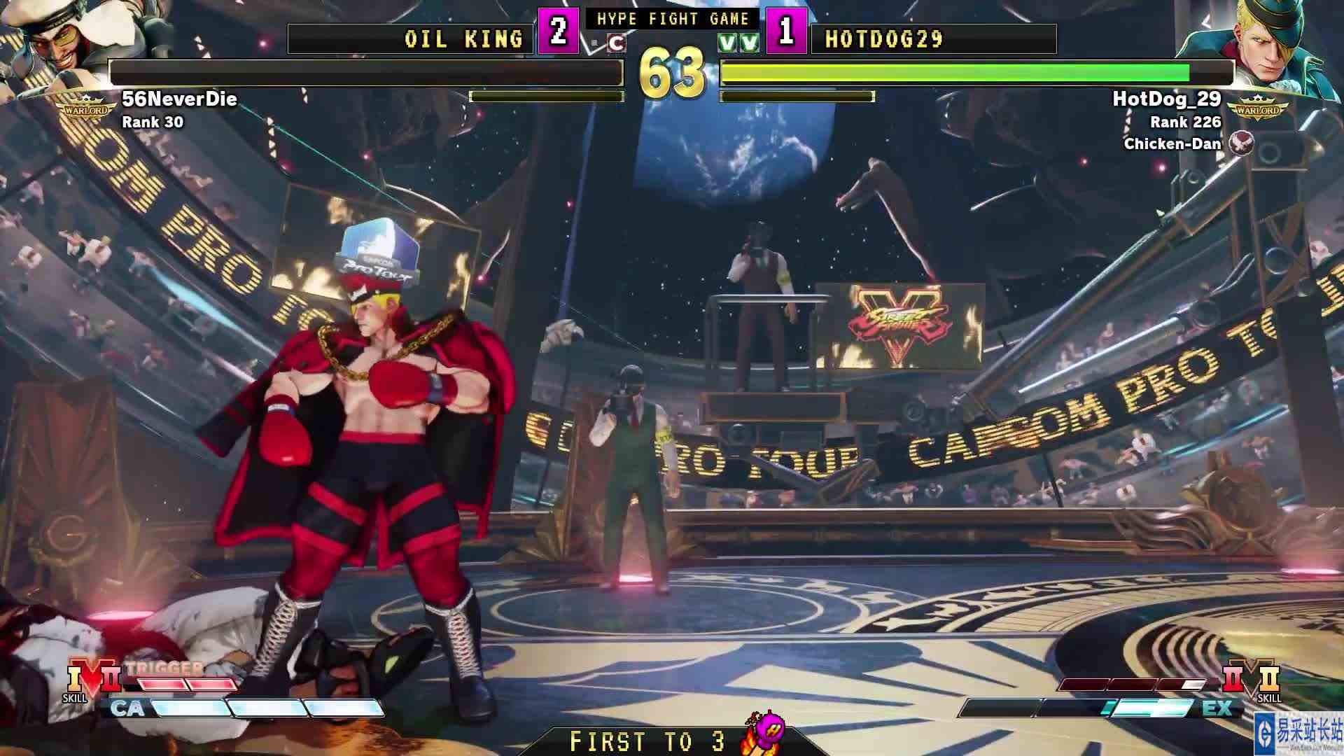 街霸 5：石油王（拉希德）VS Hotdog29（艾德） #游戏新星扶持计划 