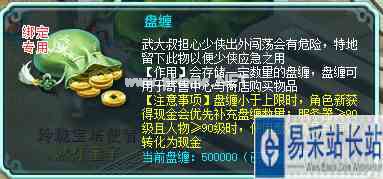 《神武4》电脑版新增道具“盘缠”