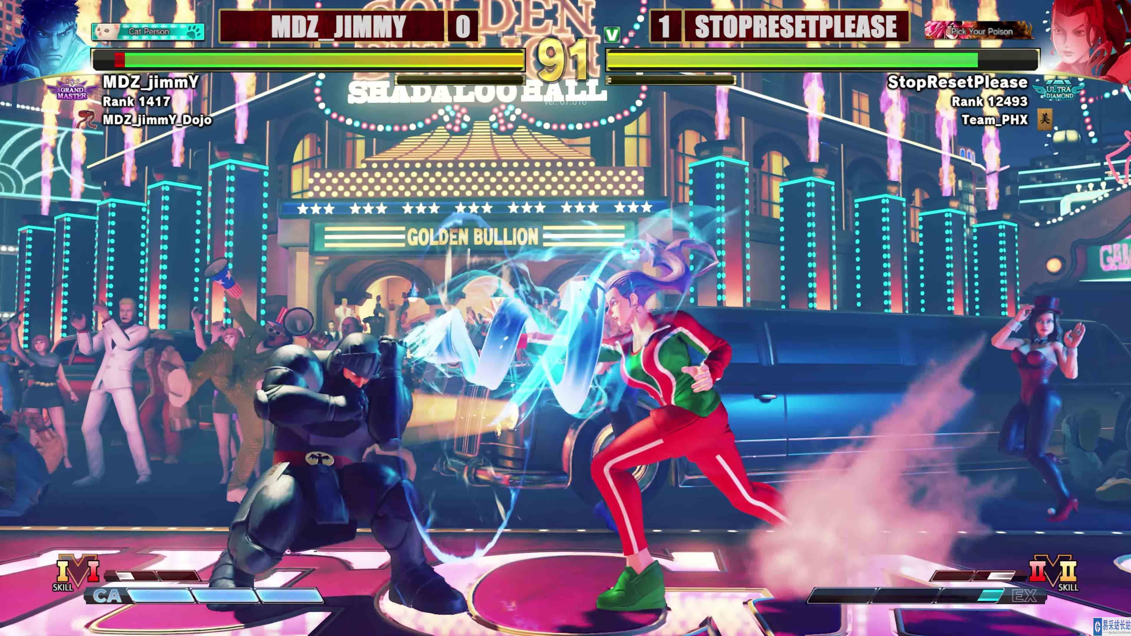 街霸 5：JIMMY（隆）VS StopReset（罗丝） #游戏新星扶持计划 