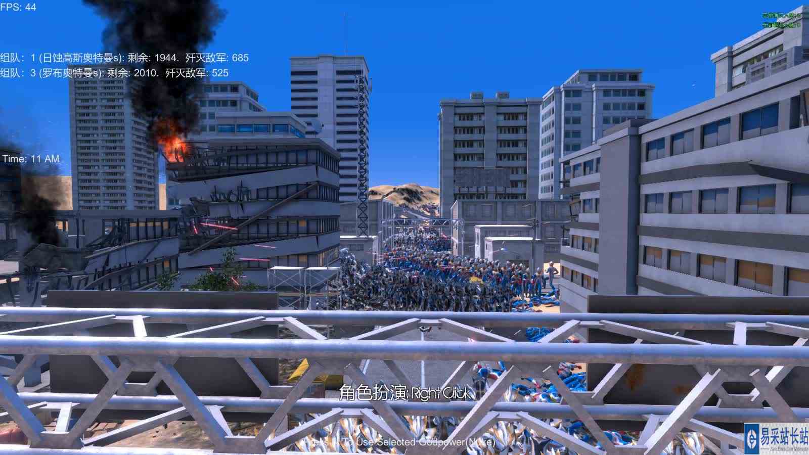 史诗战争模拟器：2500个日蚀高斯奥特曼VS2700个罗布奥特曼