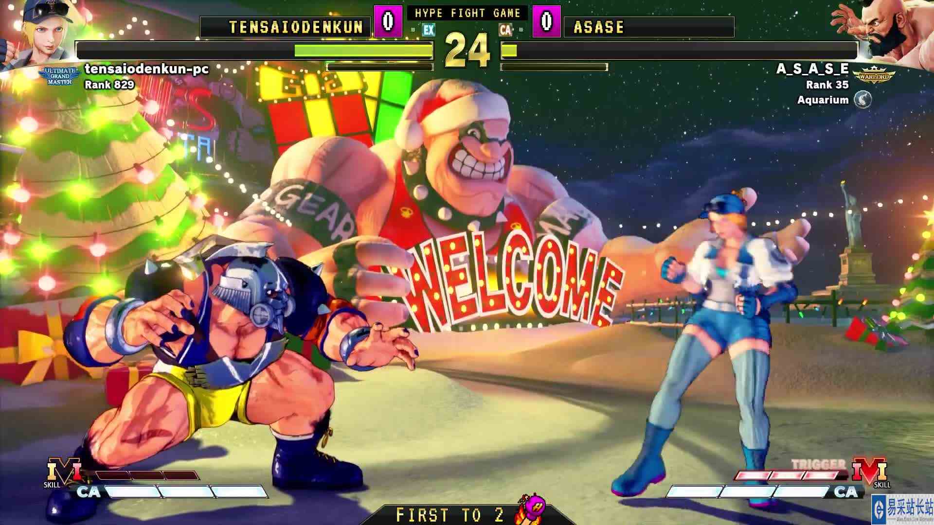 街霸 5：Tensai（露西亚）VS Asase（桑吉尔夫） #游戏新星扶持计划 