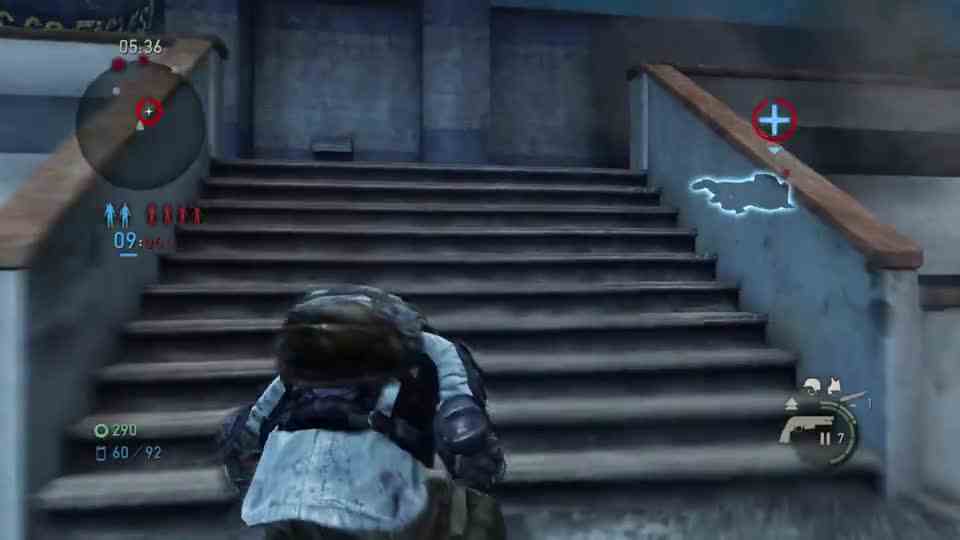 PS4【美国末日多人联机】短枪练习：我俄别2V4不敢冲还输了，太丢人