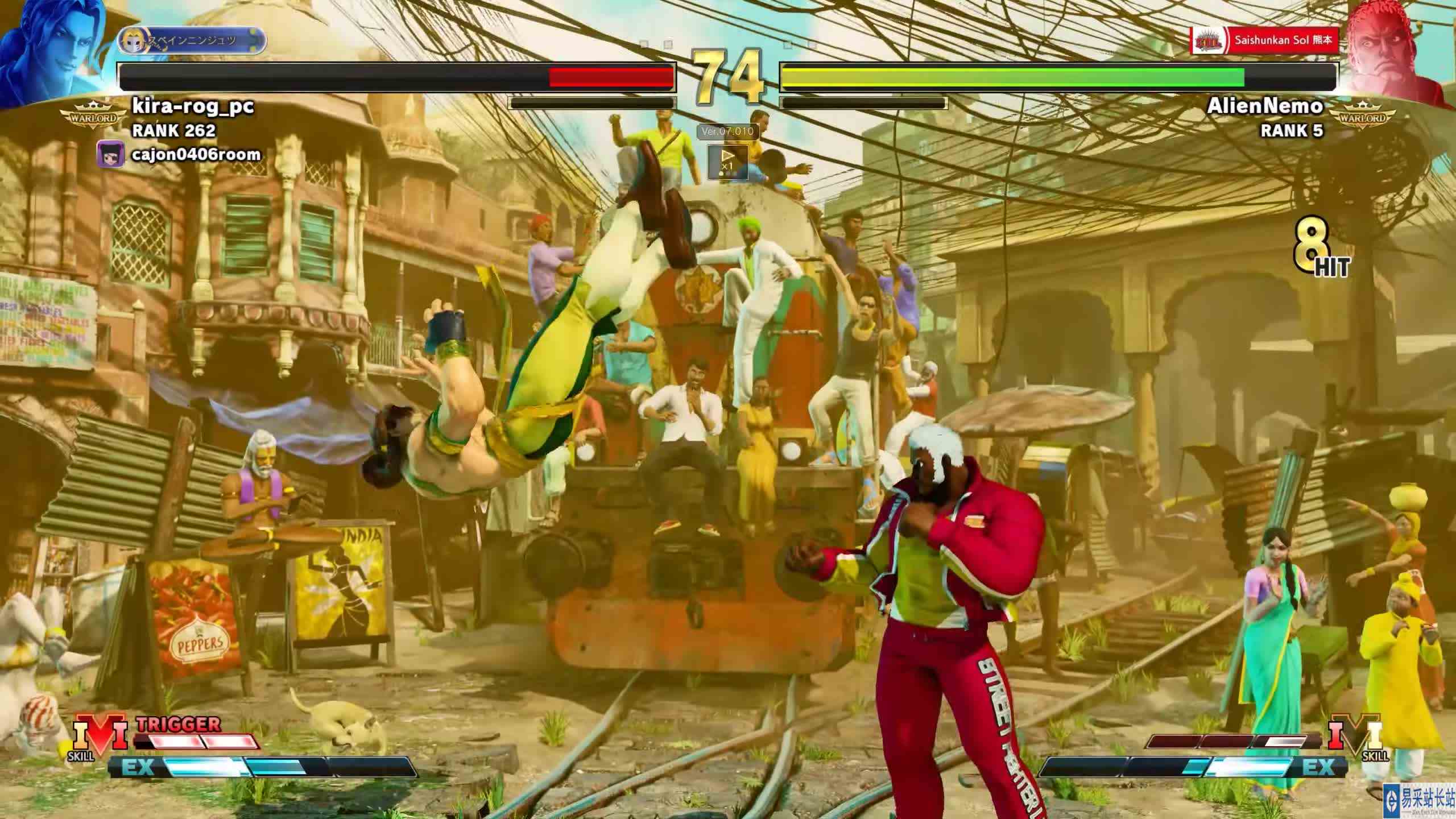 街霸 5：KIRAROG（巴洛克）VS 奶猫（尤里安） #游戏新星扶持计划 