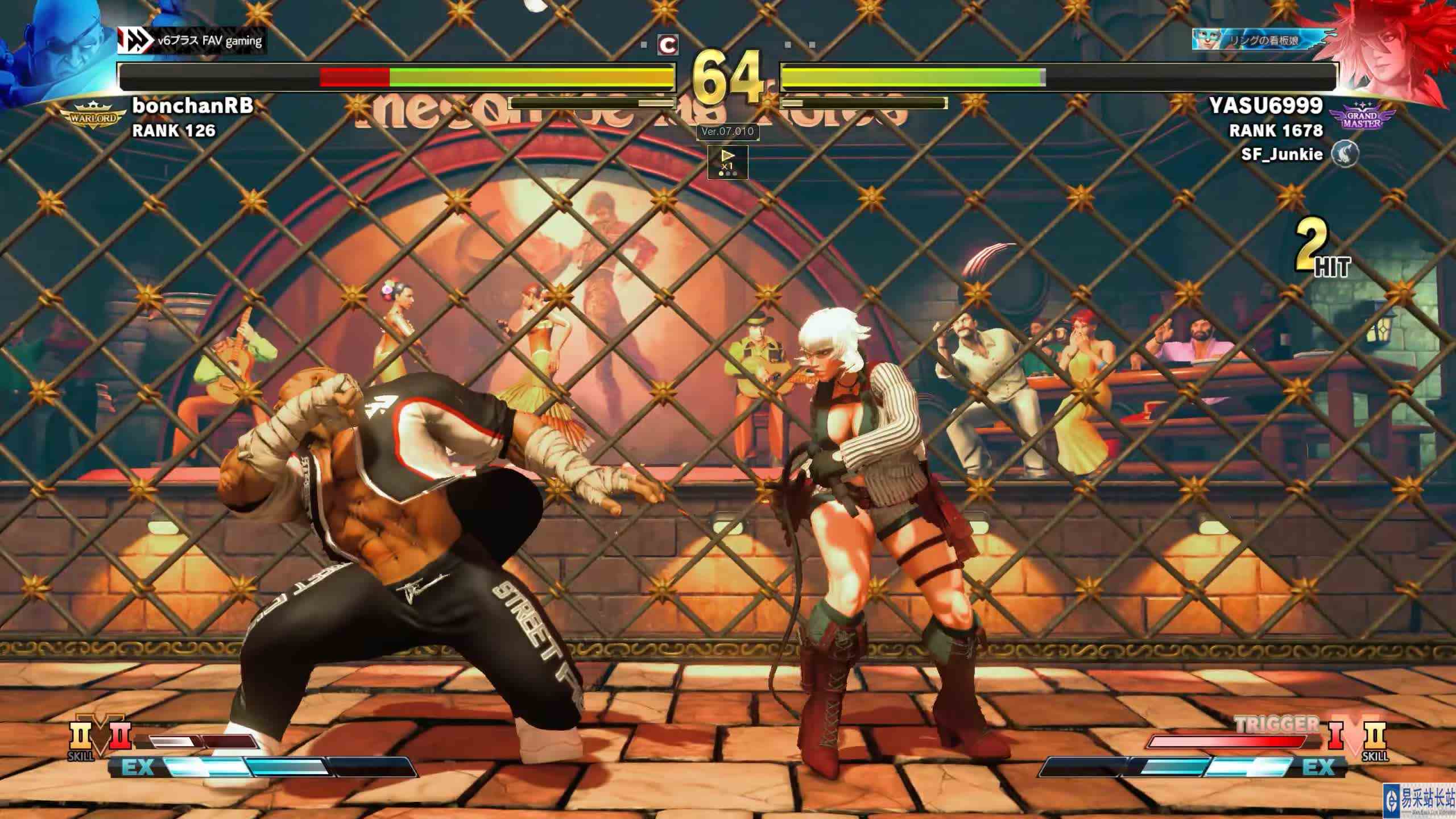 街霸 5：波铲（沙加特）VS YASU（罗丝） #游戏新星扶持计划 
