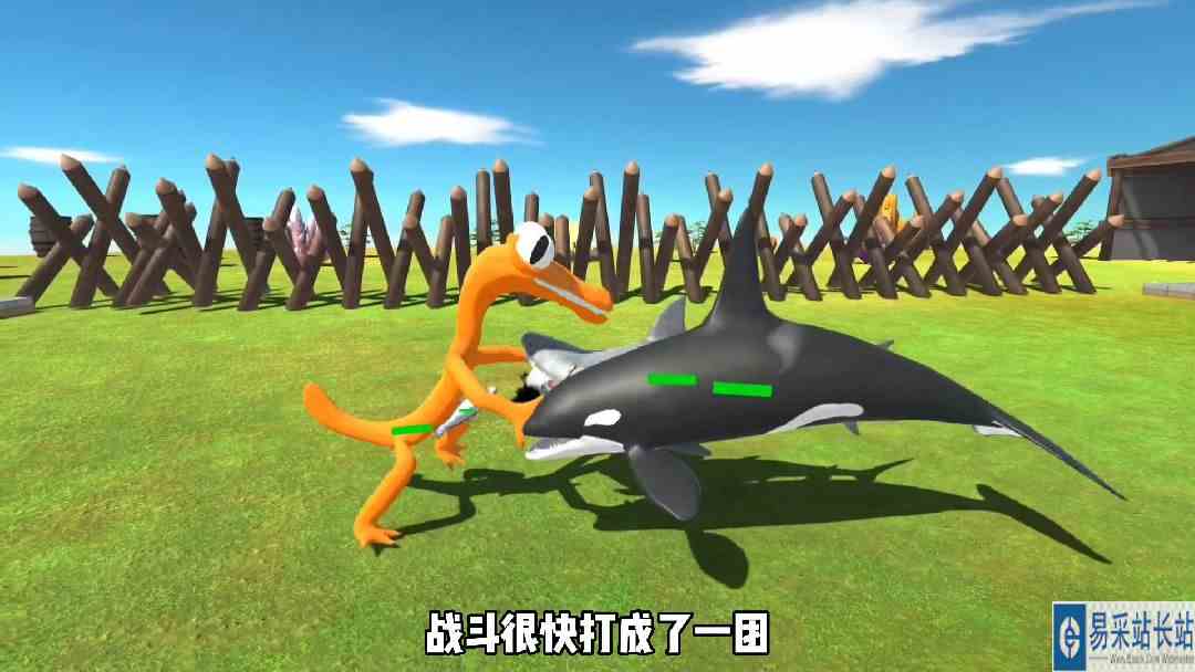 橙色朋友挑战海洋一族，最后的结局是你想看到的吗#学生党 #游戏解说