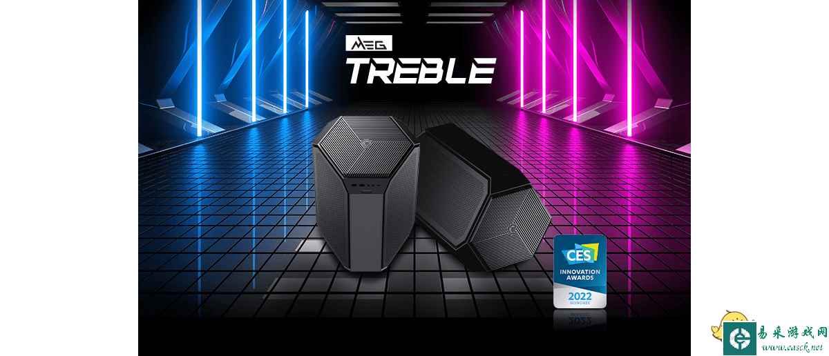 微星发布 MEG TREBLE ITX 机箱：三腔散热，多面体造型