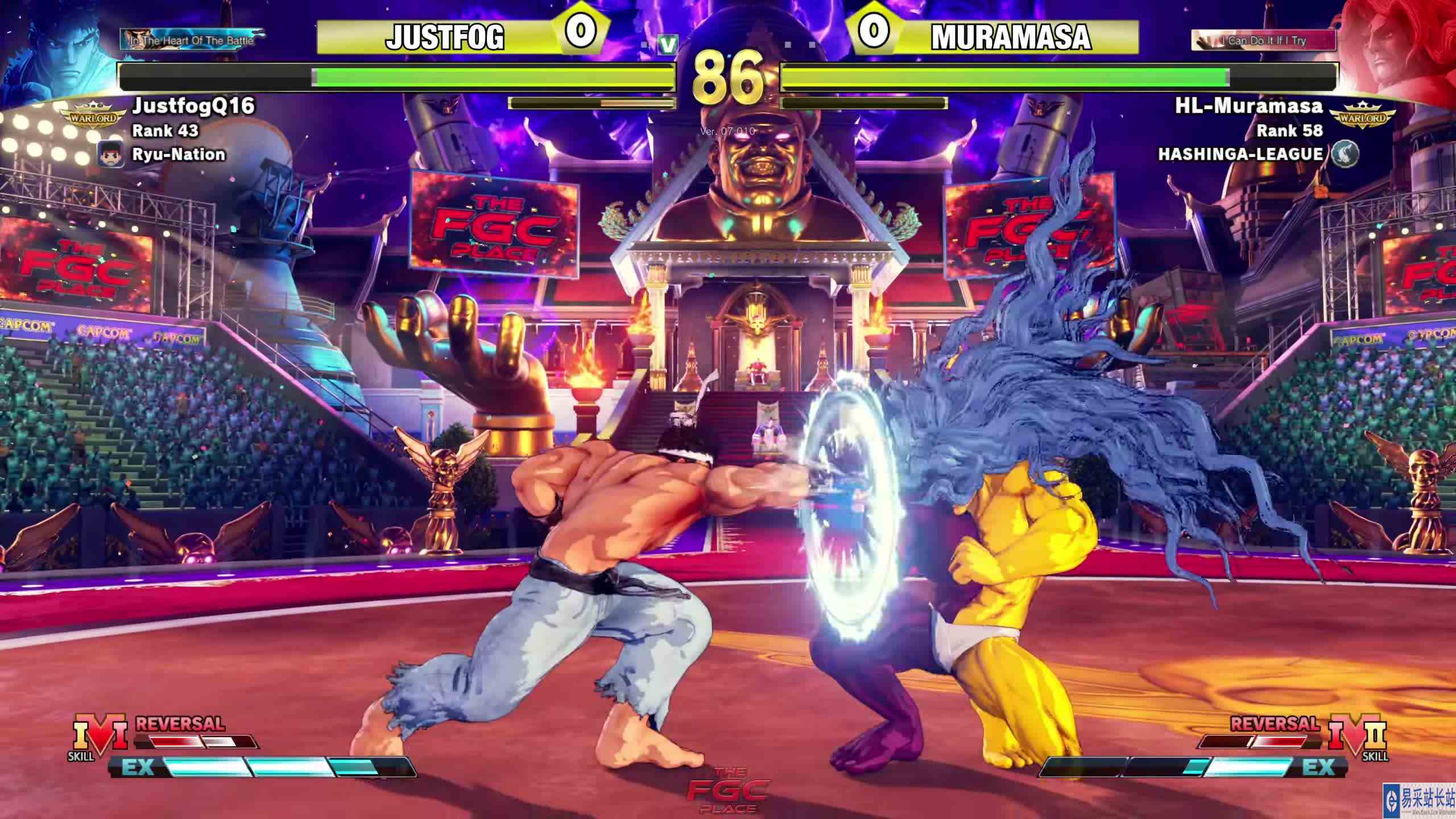 街霸 5：Justfog（隆）VS Muramasa（吉尔） #游戏新星扶持计划 