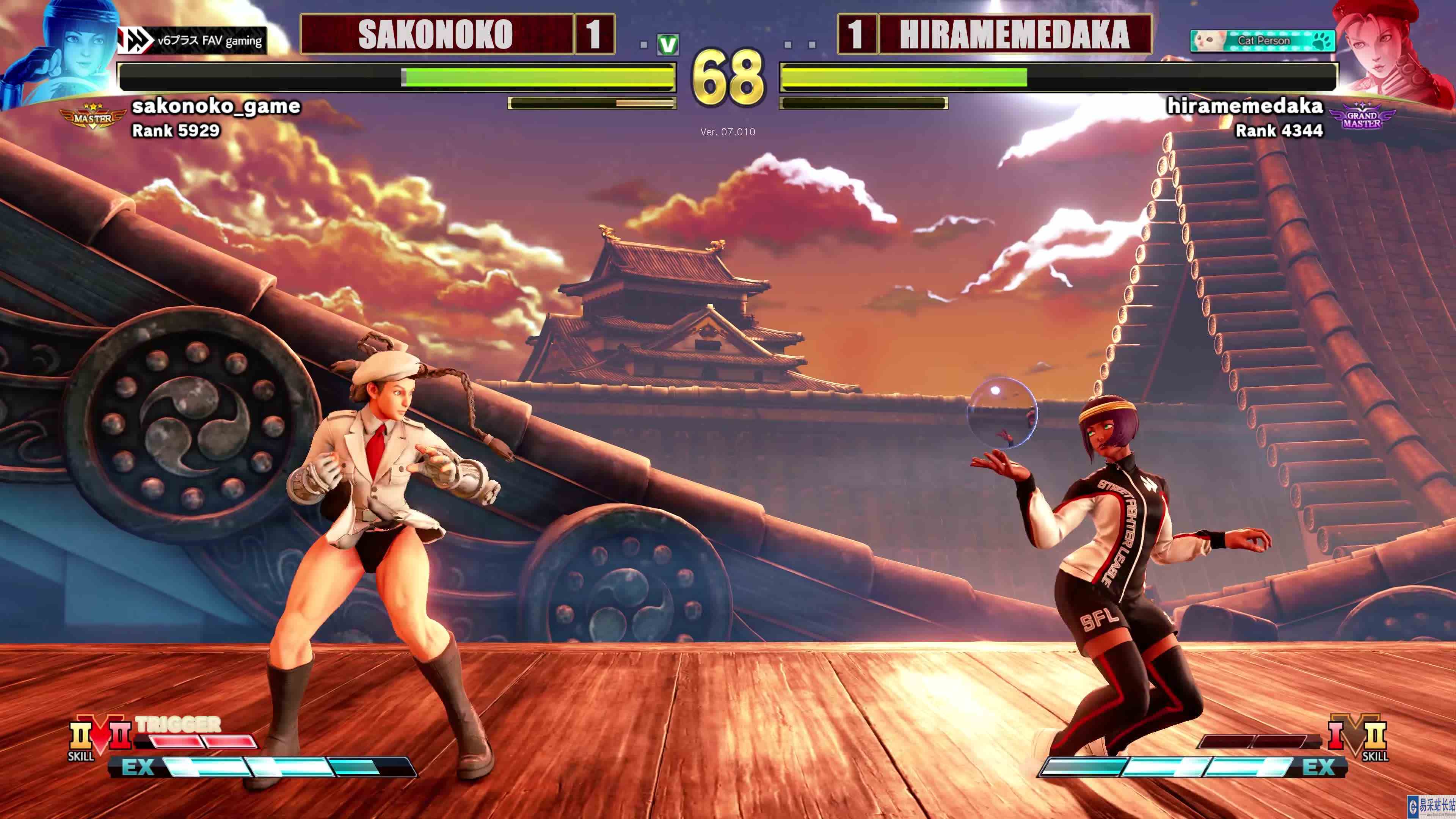 街霸 5：Sako（麦奈特）VS Hirameme（嘉米） #游戏新星扶持计划 