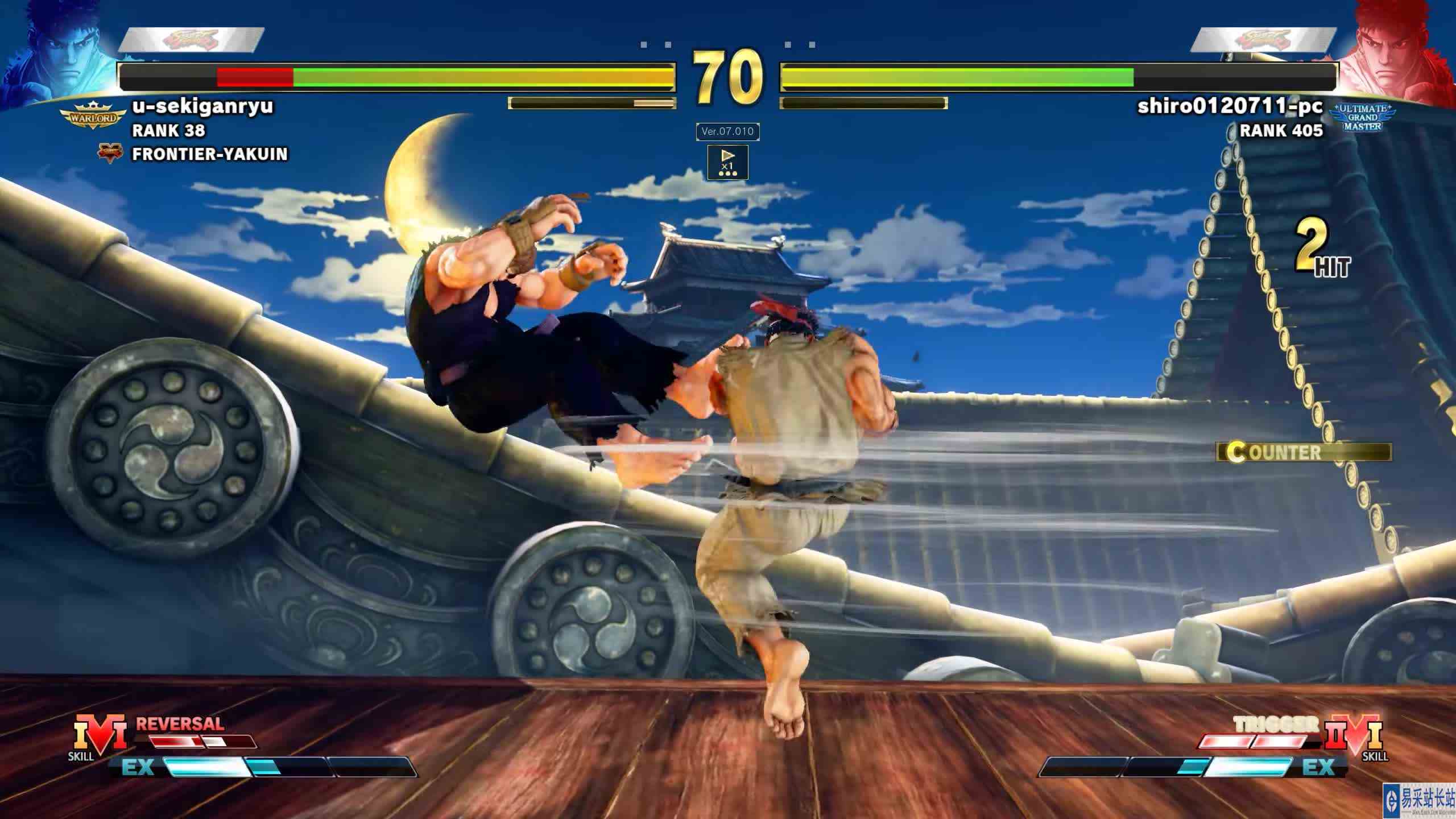 街霸 5：赤眼隆（隆）VS SHIRO（隆） #游戏新星扶持计划 
