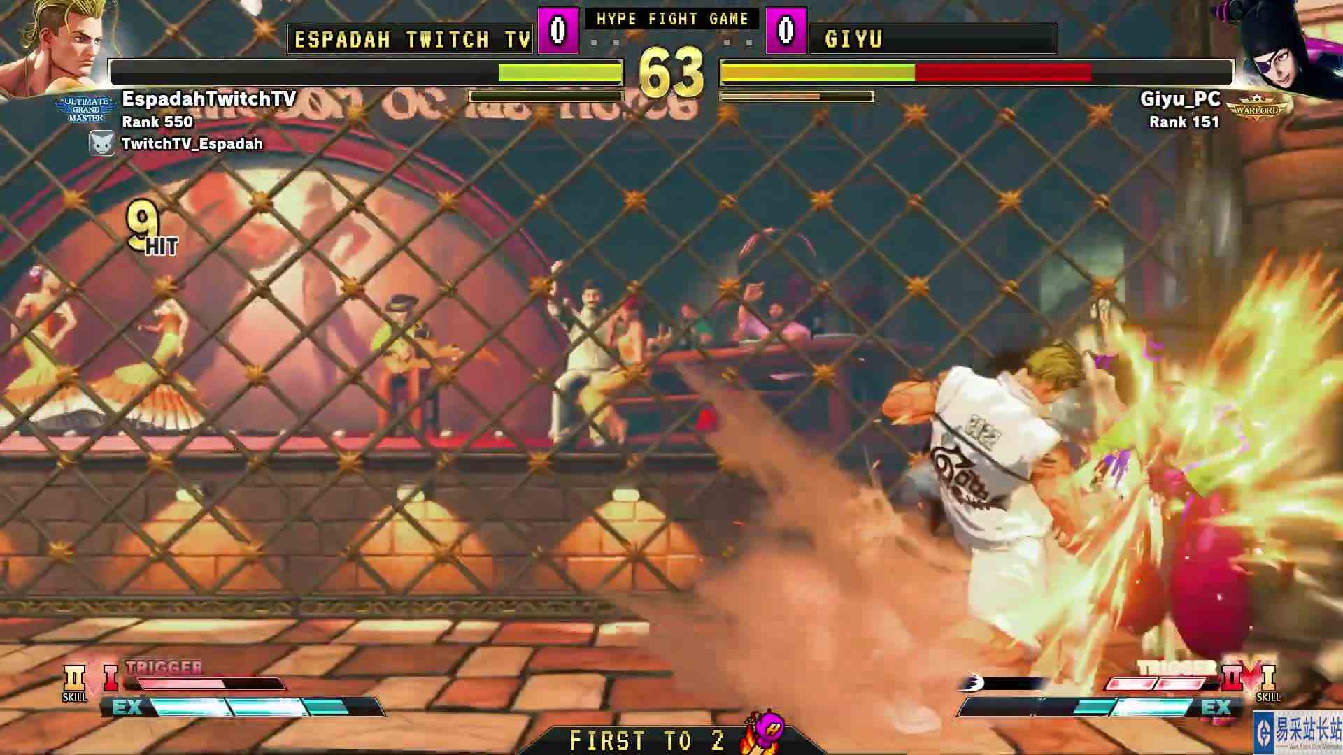 街霸 5：Espadah（卢克）VS Giyu（茱莉） #游戏新星扶持计划 