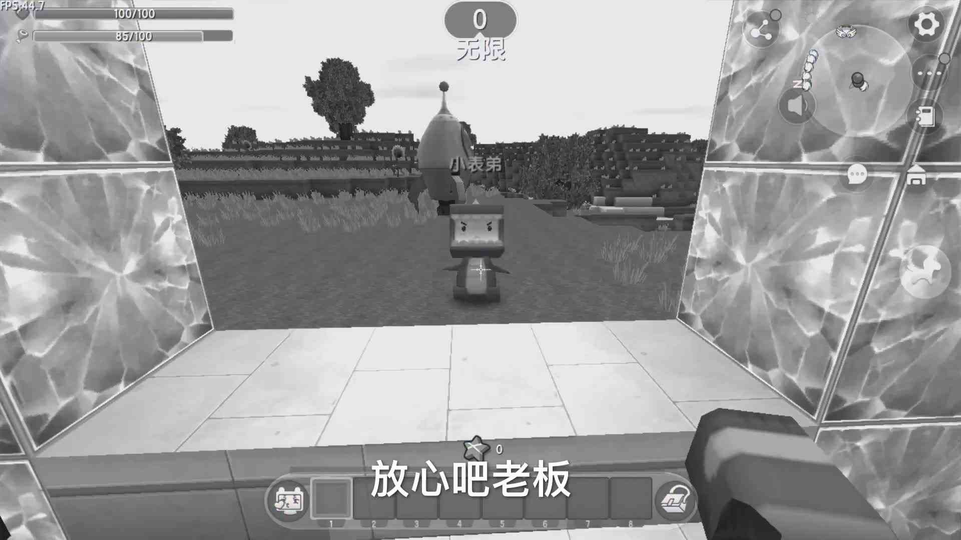 迷你世界：表弟第一天上班就迟到，拿炸药桶吓唬我，结果坑了自己