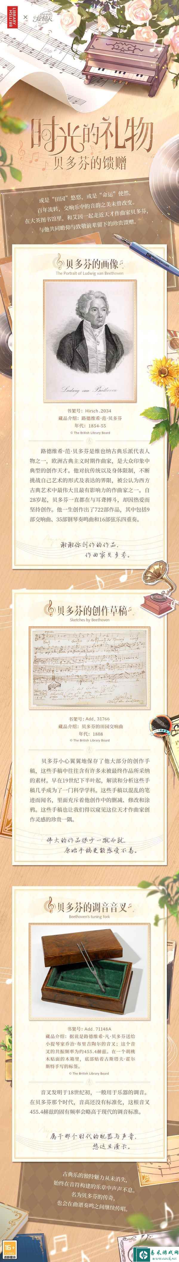 《时空中的绘旅人》×大英图书馆：艾因受邀前往瞻仰与贝多芬先生有关的物件