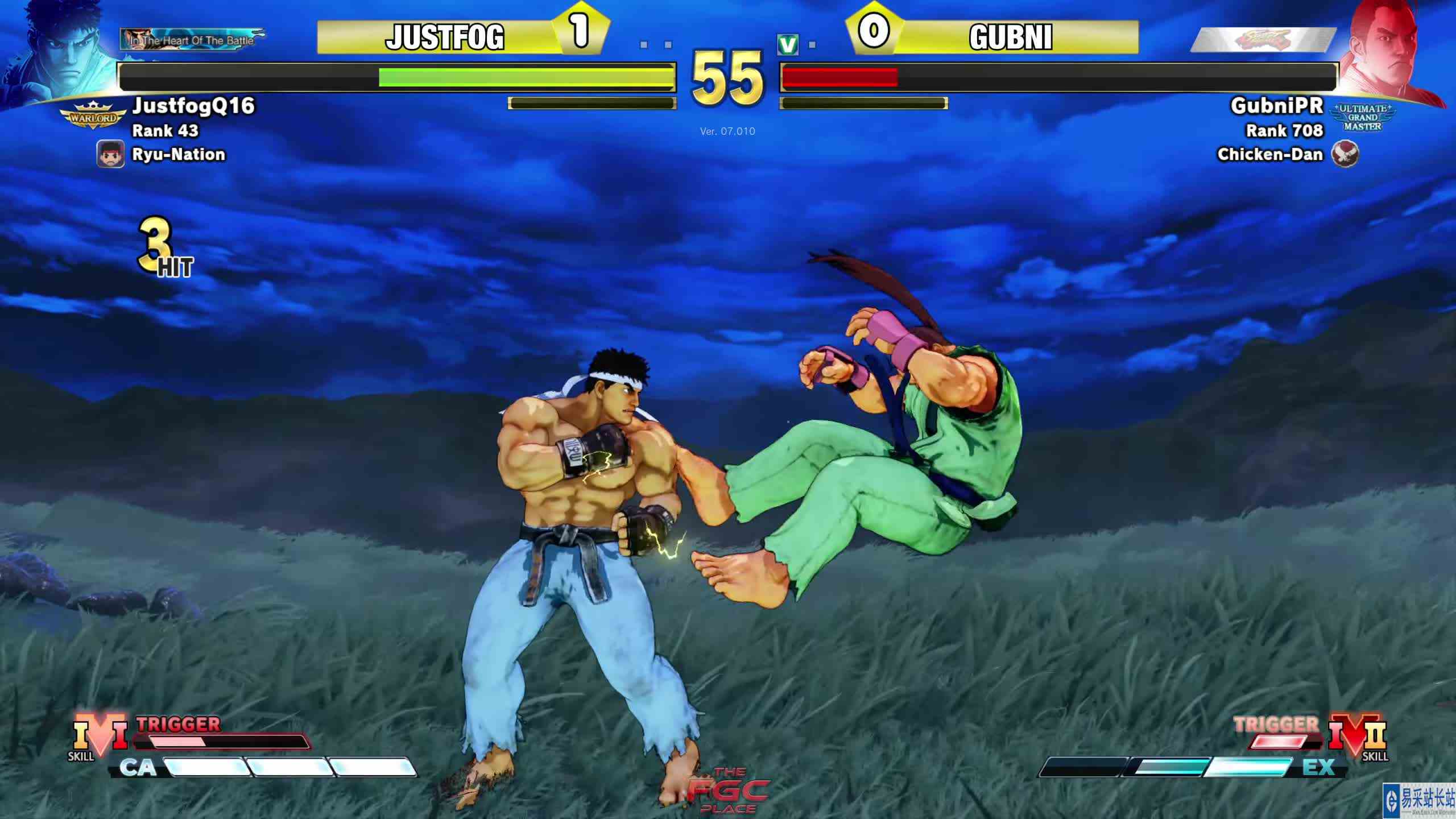 街霸 5：Justfog（隆）VS Gubni（丹） #游戏新星扶持计划 