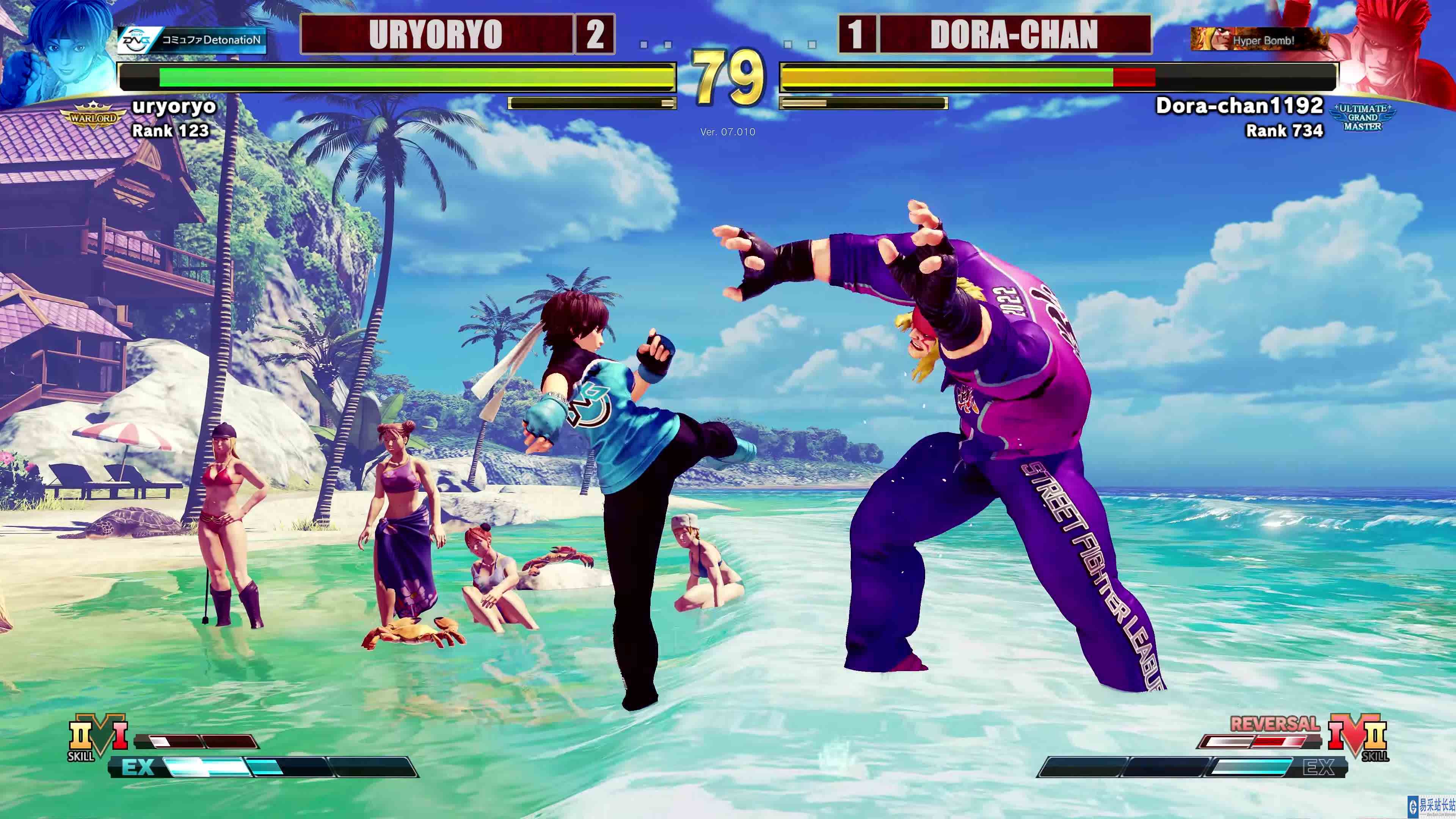 街霸 5：URyoryo（樱）VS DoraChan（阿历克斯） #游戏新星扶持计划 