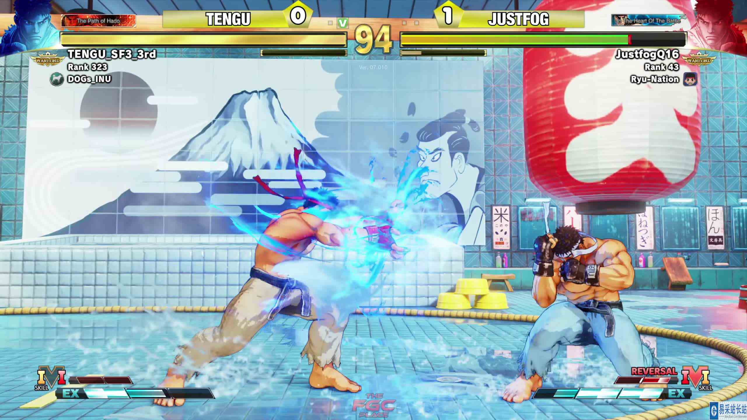 街霸 5：Justfog（隆）VS Tengu（隆） #游戏新星扶持计划 
