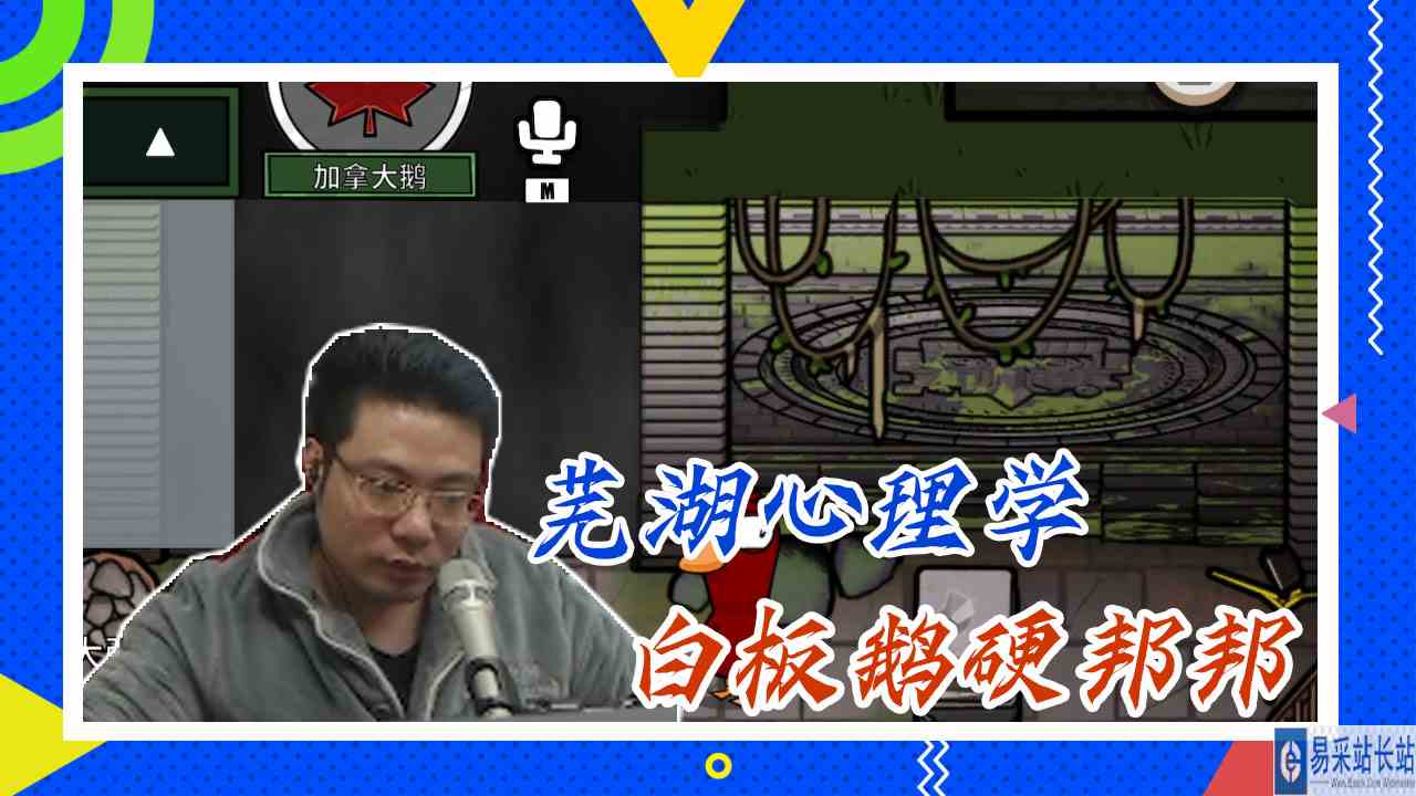 鸭子杀大司马：芜湖心理学，白板鹅硬邦邦