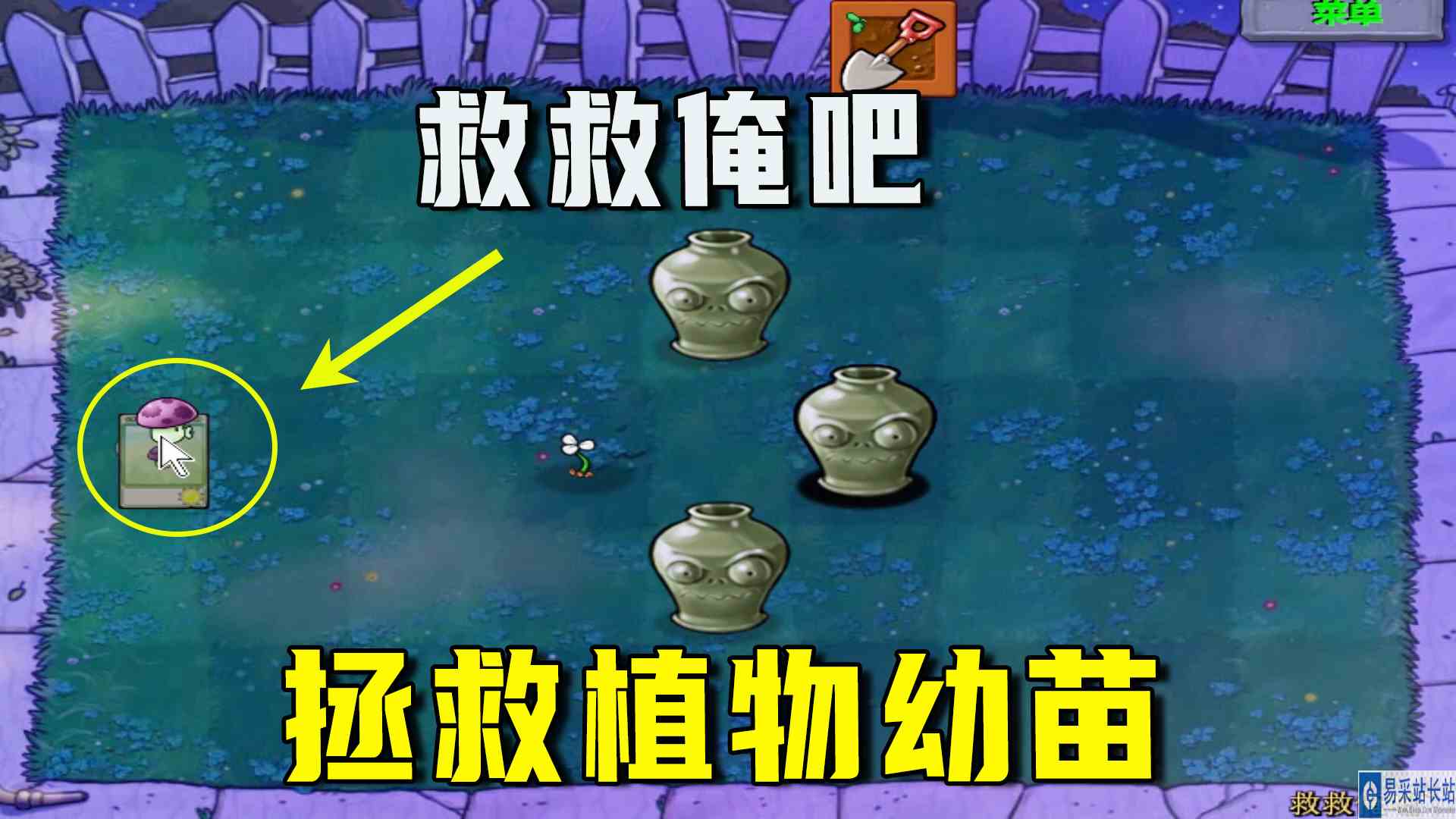 植物大战僵尸：救救俺吧（上），拯救植物幼苗，是我肩负的责任#植物大战僵尸#单机游戏