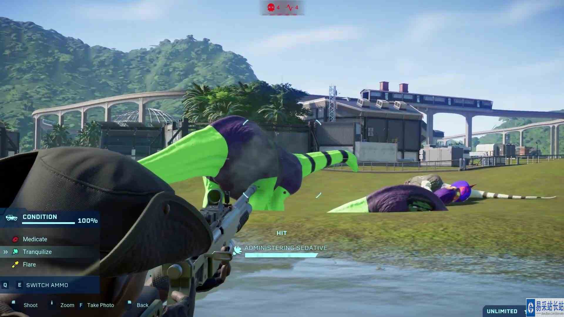 鲨鱼王 VS 霸王龙、巨兽龙 ~ 侏罗纪世界进化 #游戏新星扶持计划 