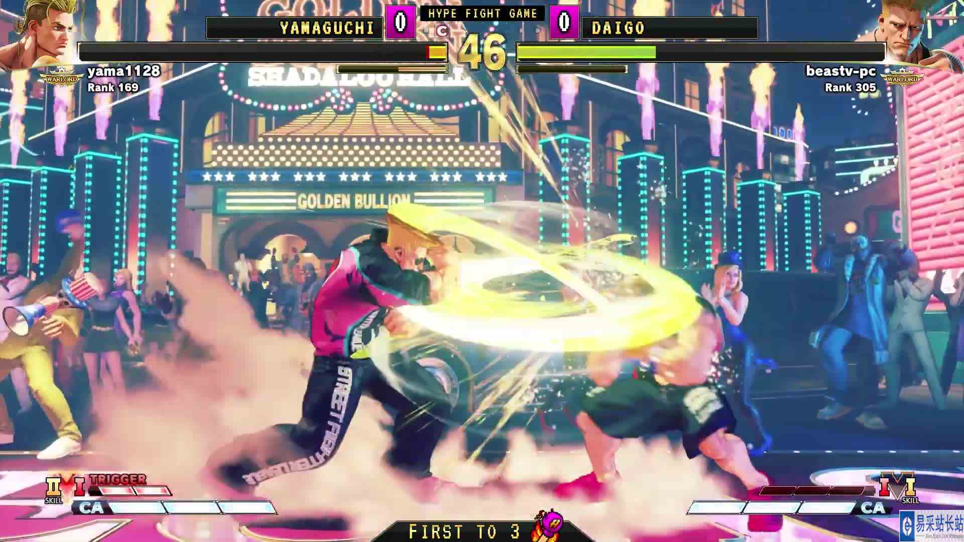 街霸 5：YaGC（卢克）VS 梅原大吾（古烈） #游戏新星扶持计划 