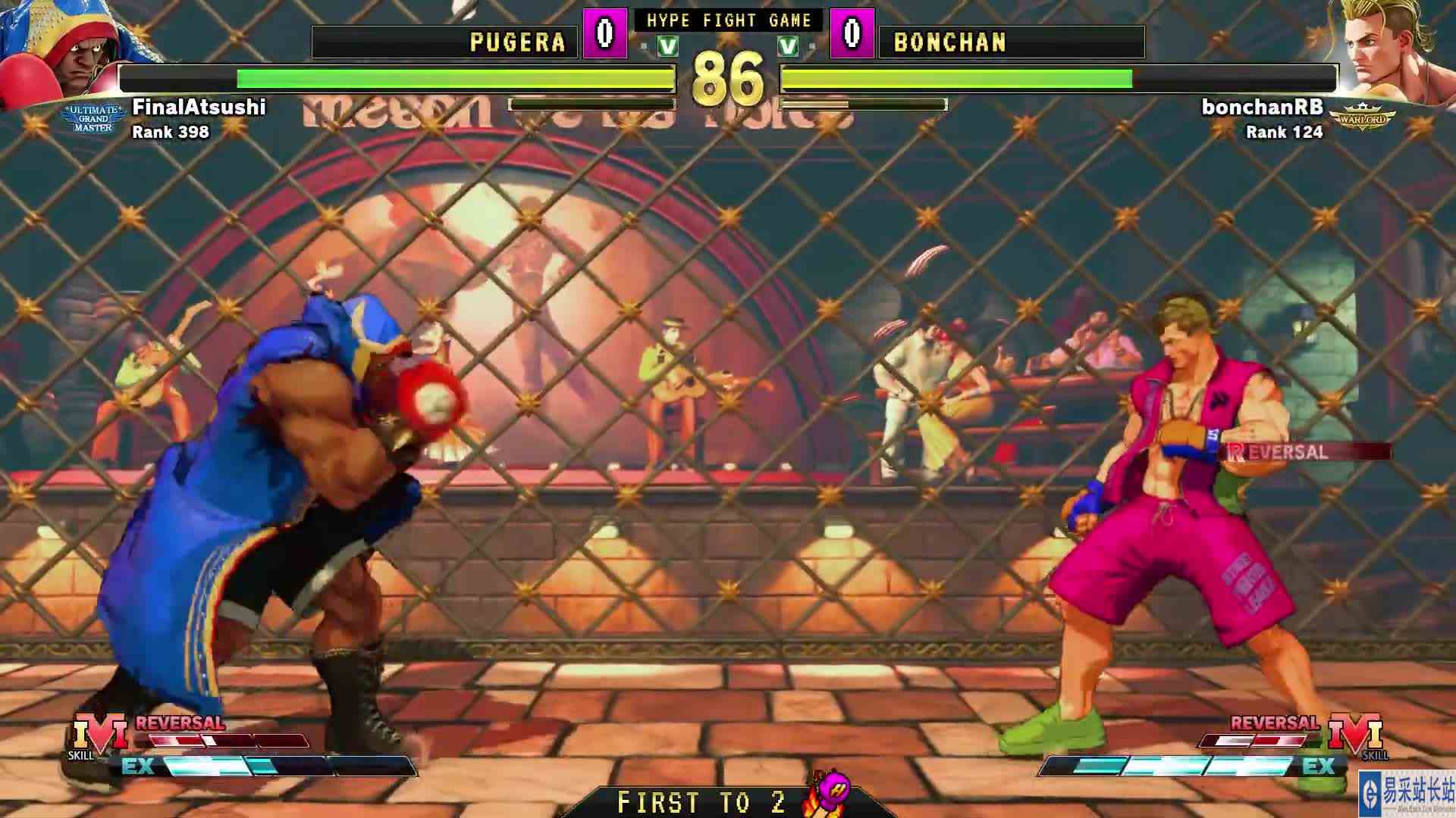 街霸 5：Pugera（拜森）VS 波铲（卢克） #游戏新星扶持计划 