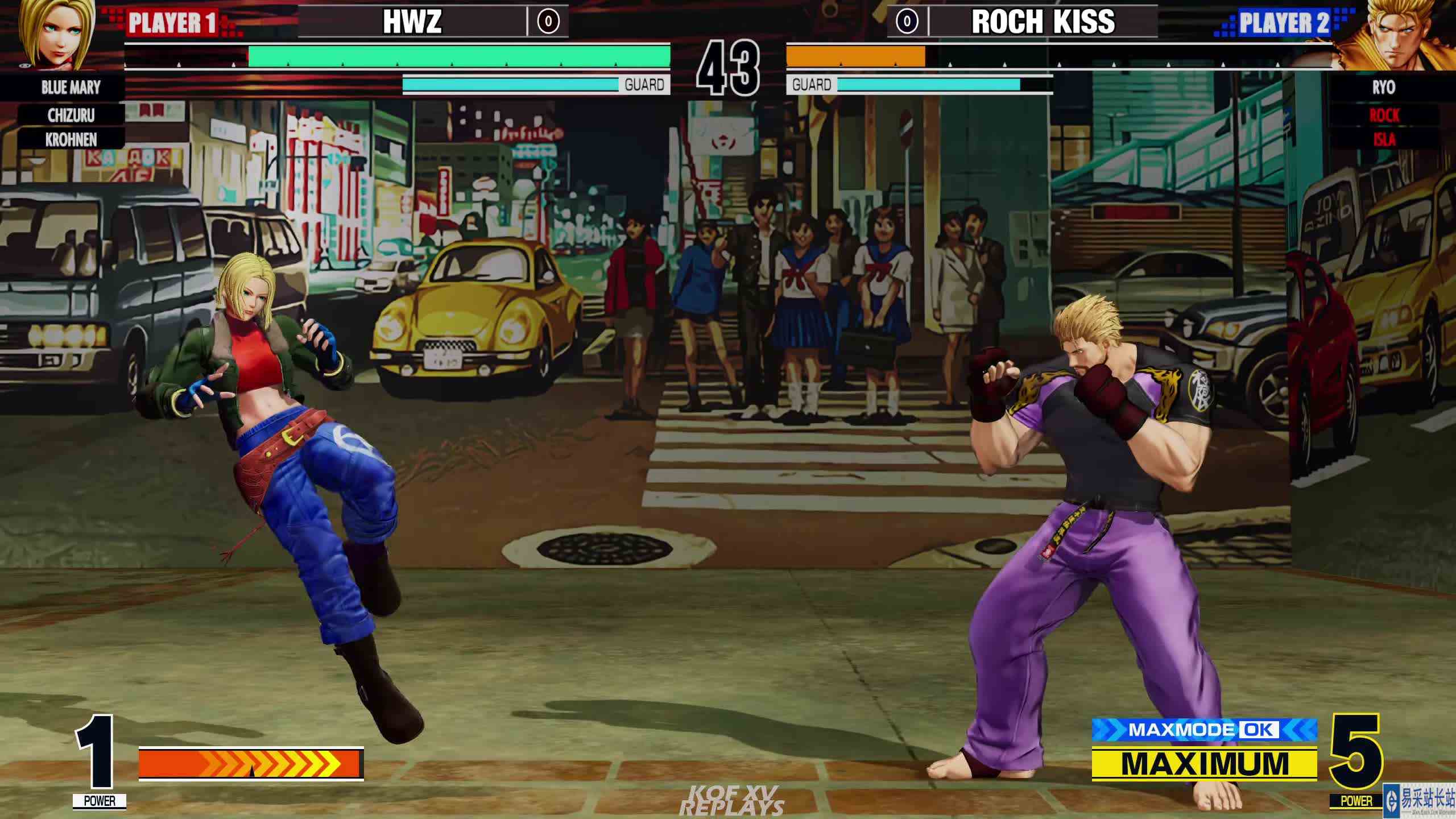 拳皇 XV：Roch（洛克、良）VS HWZ（玛丽、柯隆） #游戏新星扶持计划 