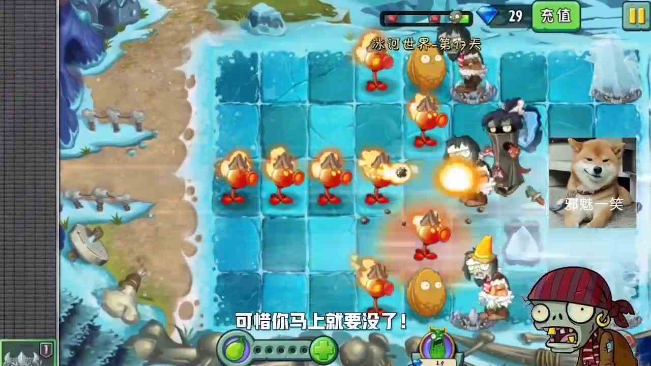植物大战僵尸：这一关也太难了吧！用了黄瓜炸弹都打不过！