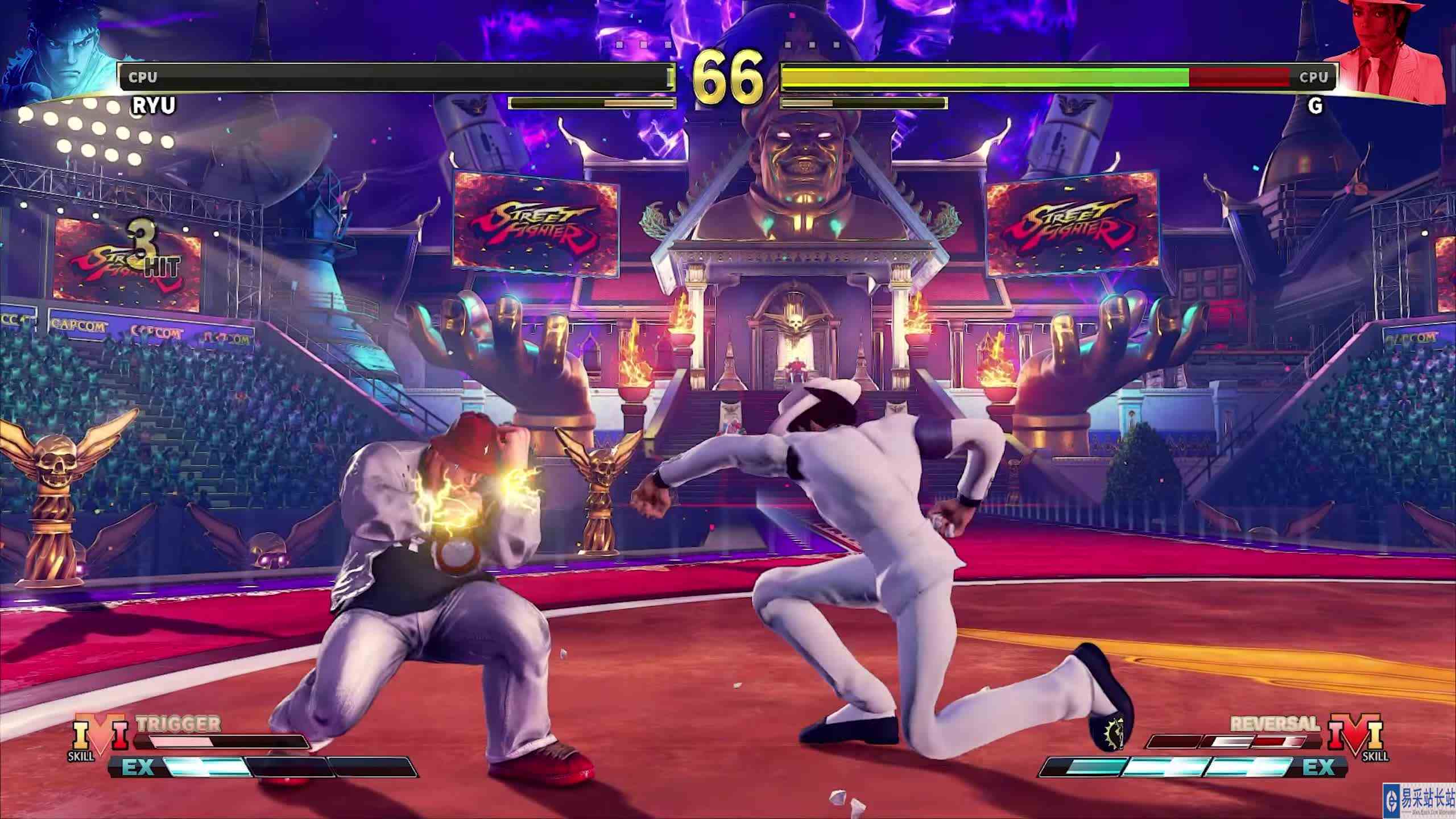 街霸 5 MOD：隆 vs Michael Jackson（极） #游戏新星扶持计划 