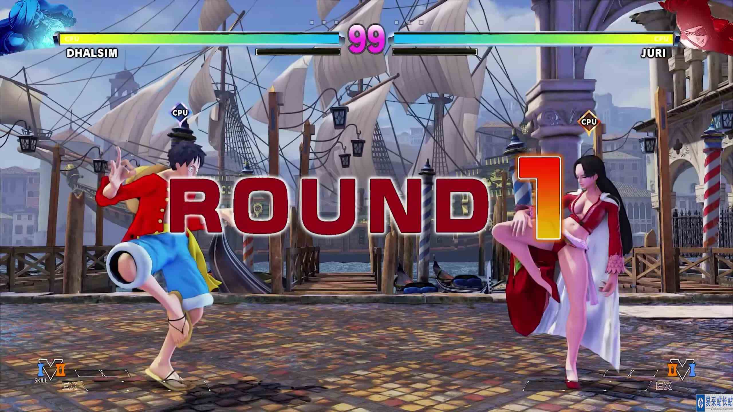 街霸 5 MOD：路飞（达尔西姆）VS Hancock（茱莉） #游戏新星扶持计划 