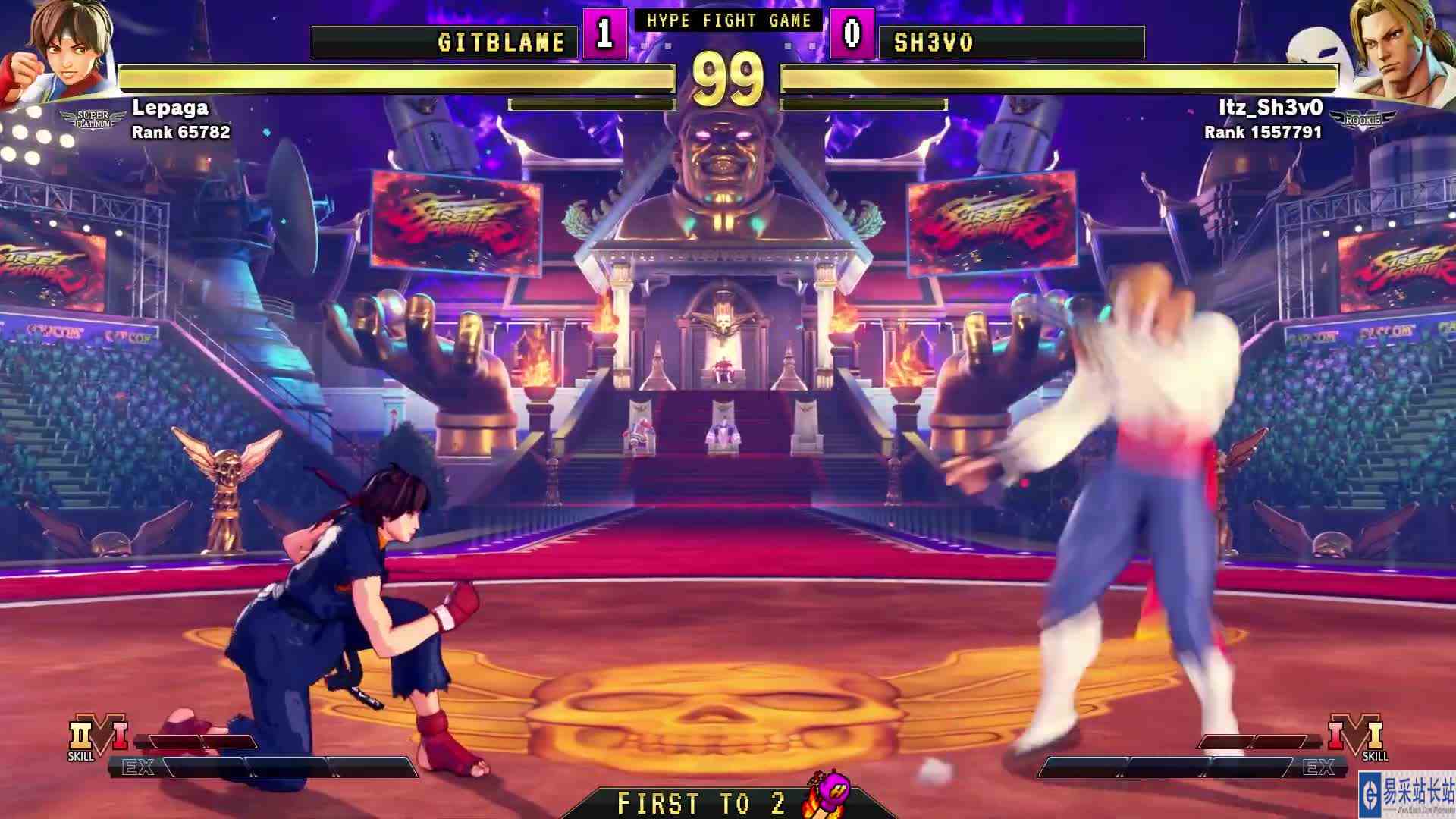 街霸 5：Gitblame（樱）VS Sh3vo（巴洛克） #游戏新星扶持计划 