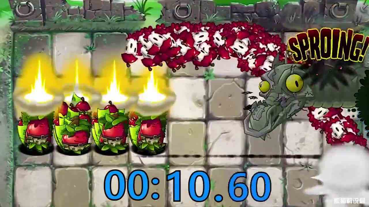 植物大战僵尸：六大植物强者VS黑龙驾驭者，谁是最快的那个？
