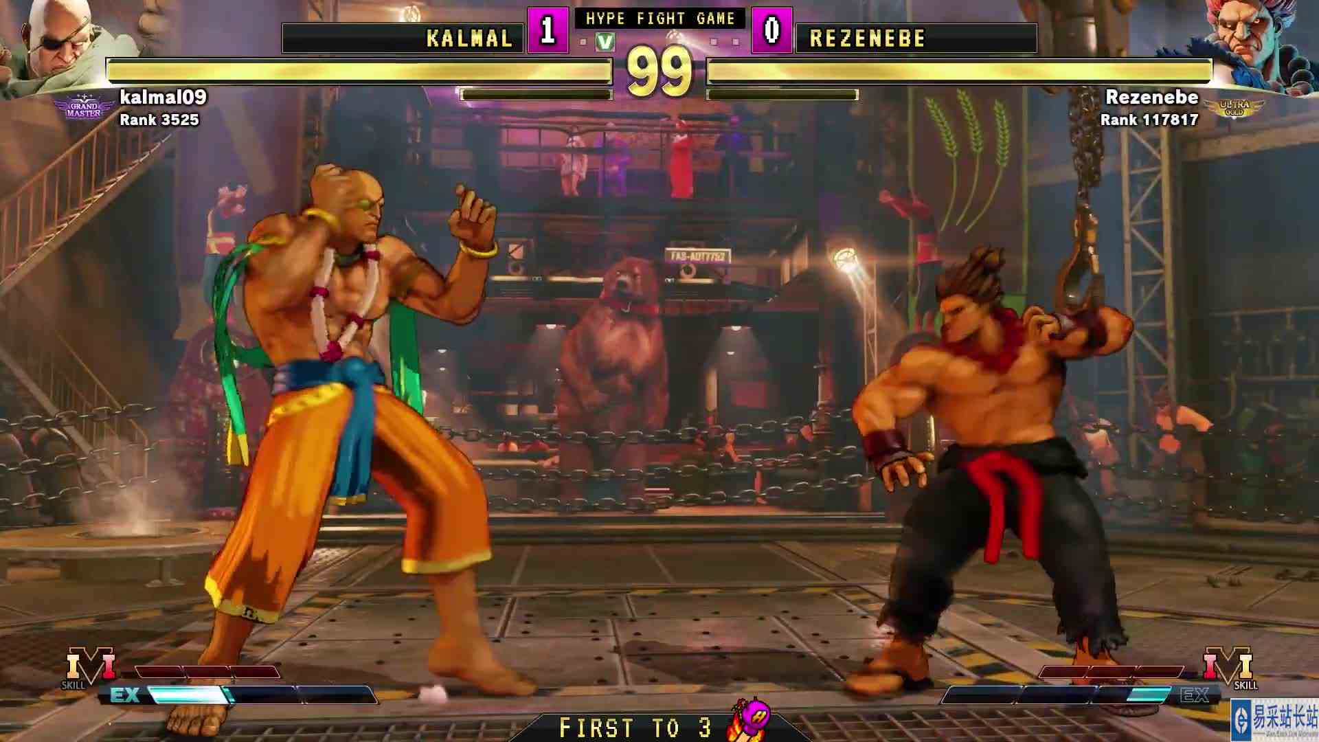 街霸 5：Kalmal（沙加特）VS Rezenebe（豪鬼） #游戏新星扶持计划 