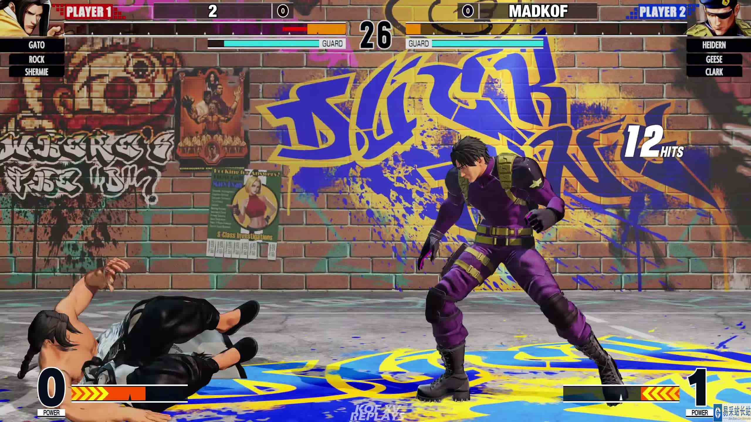 拳皇 XV：MKof（哈迪兰、克拉克）VS （牙刀、夏尔米） #游戏新星扶持计划 