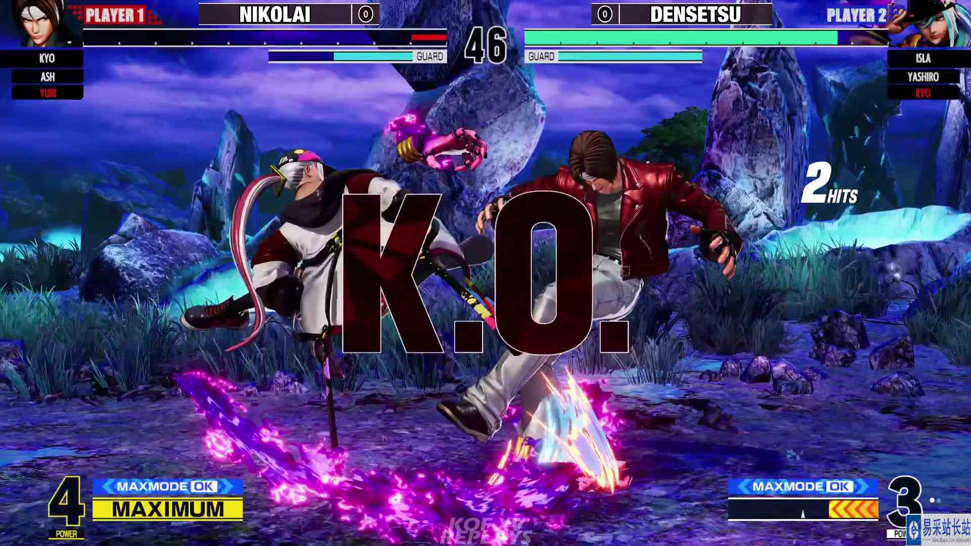 拳皇 XV：NKL（龙二、京、阿修）VS Det（良、七枷社） #游戏新星扶持计划 