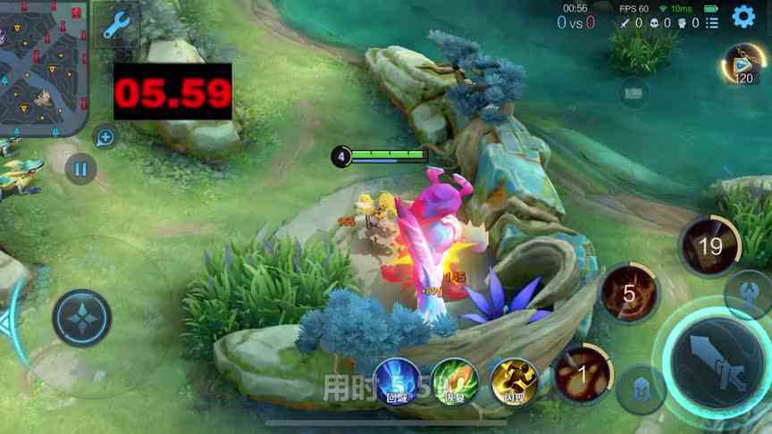 王者测试：10位法师四级打蓝buff，谁的速度最快？