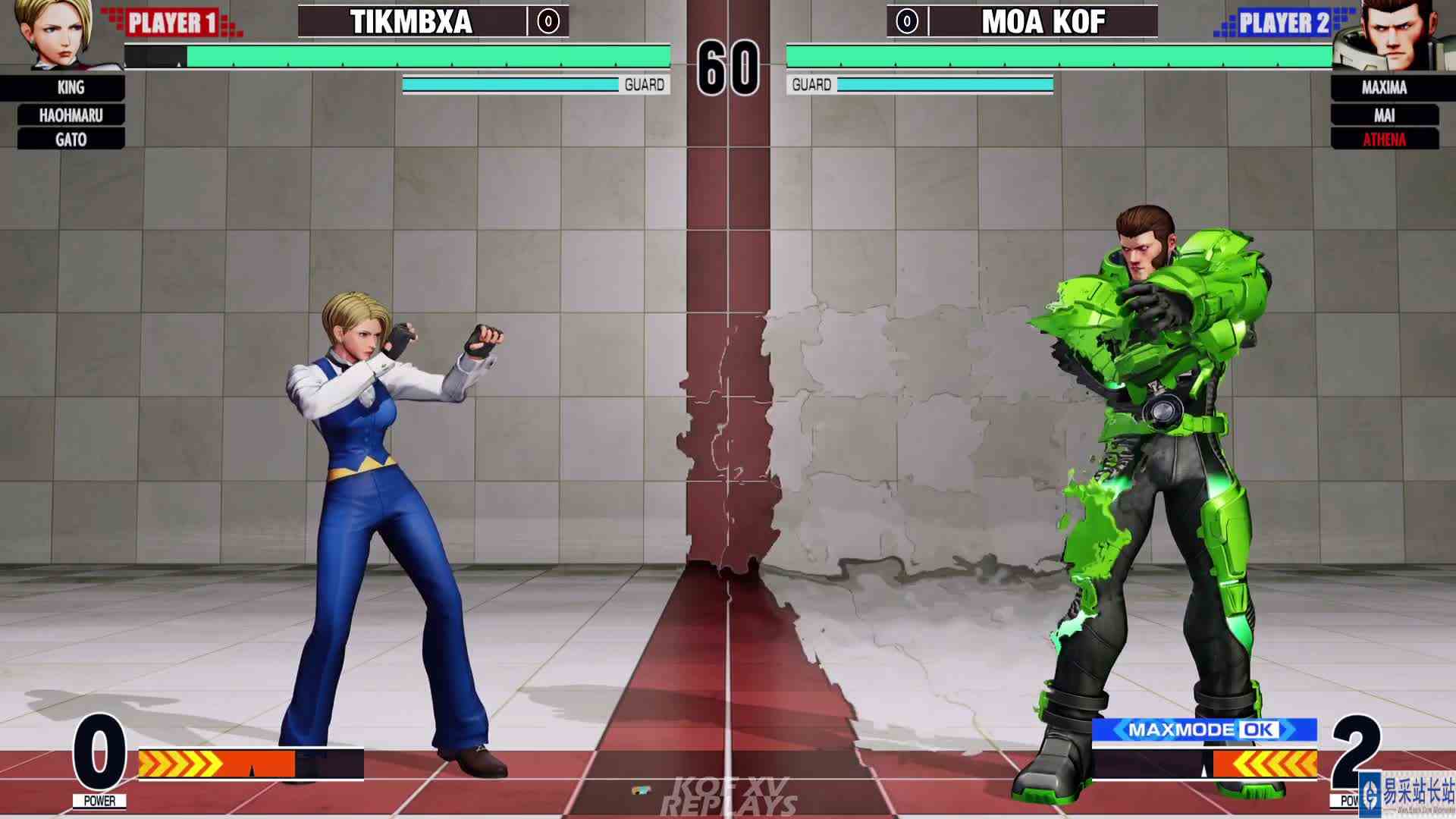 拳皇 XV：MOA（雅典娜、舞）VS Tik（KING、牙刀） #游戏新星扶持计划 