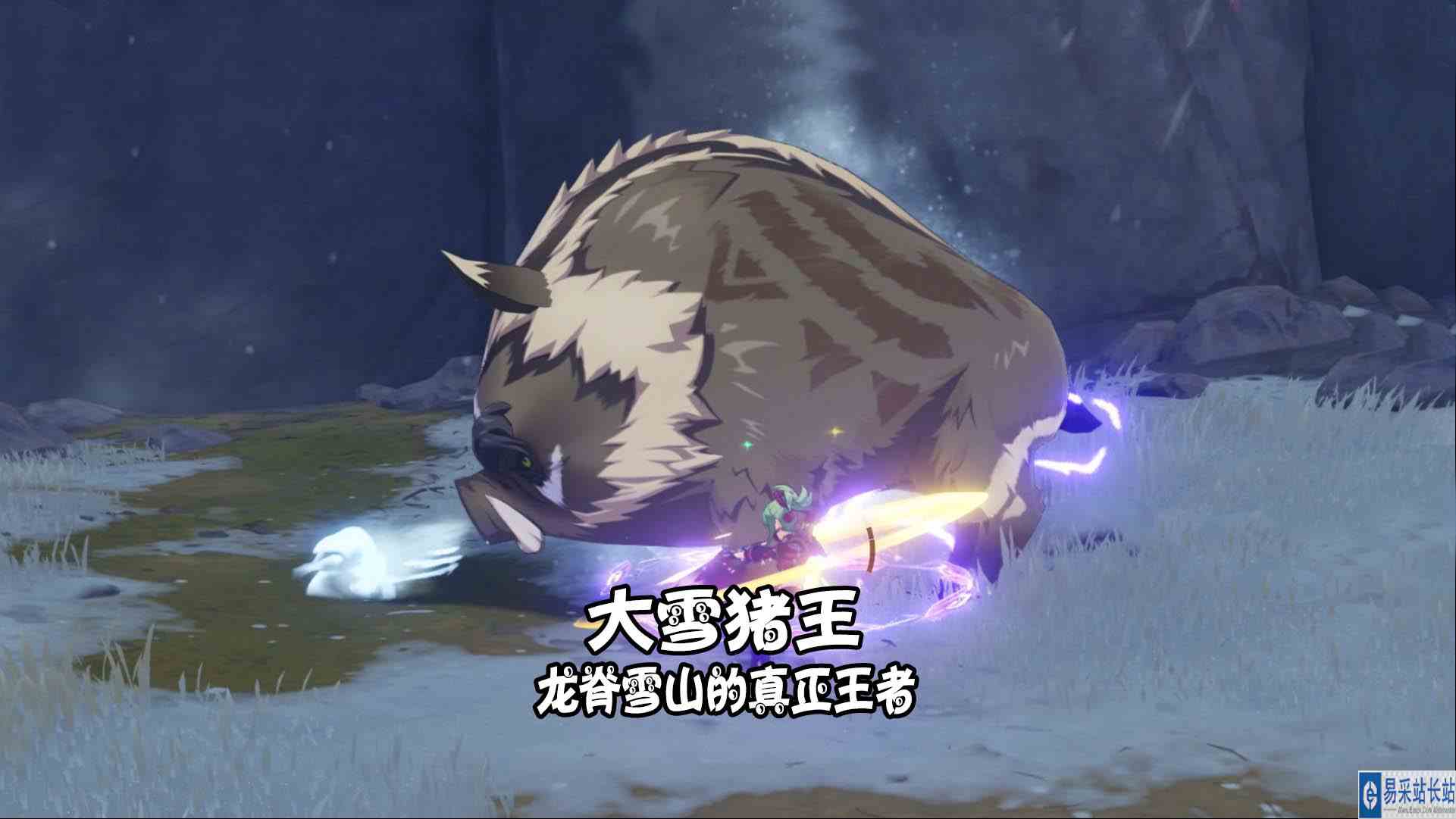 原神 天铭 61 龙脊雪山的真正王者，大雪猪王！#原神#雪猪王