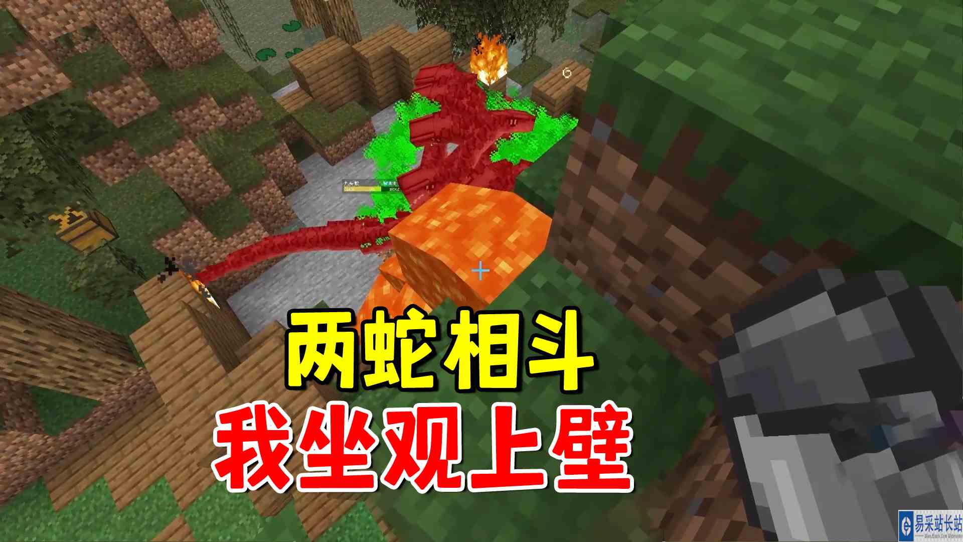 我的世界冰火传说62：两蛇相斗，我坐观上壁，代价巨大收获却甚微#我的世界#生存模式