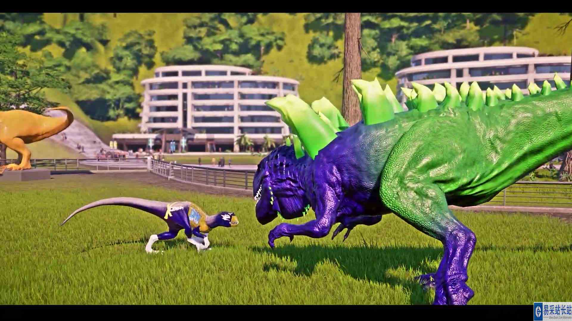 绿巨哥斯拉、霸王龙、狂暴龙 ~ 侏罗纪世界进化 #游戏新星扶持计划 