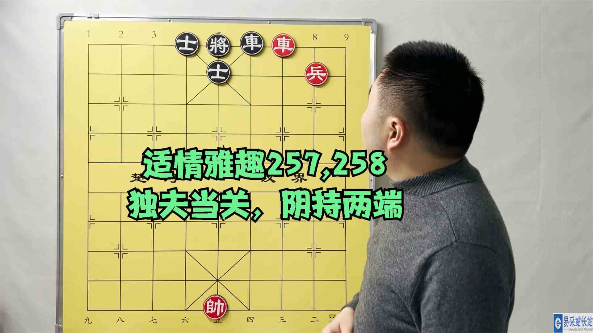 象棋宝典适情雅趣257,258，独夫当关兵胜双士，阴持两端叶底藏花