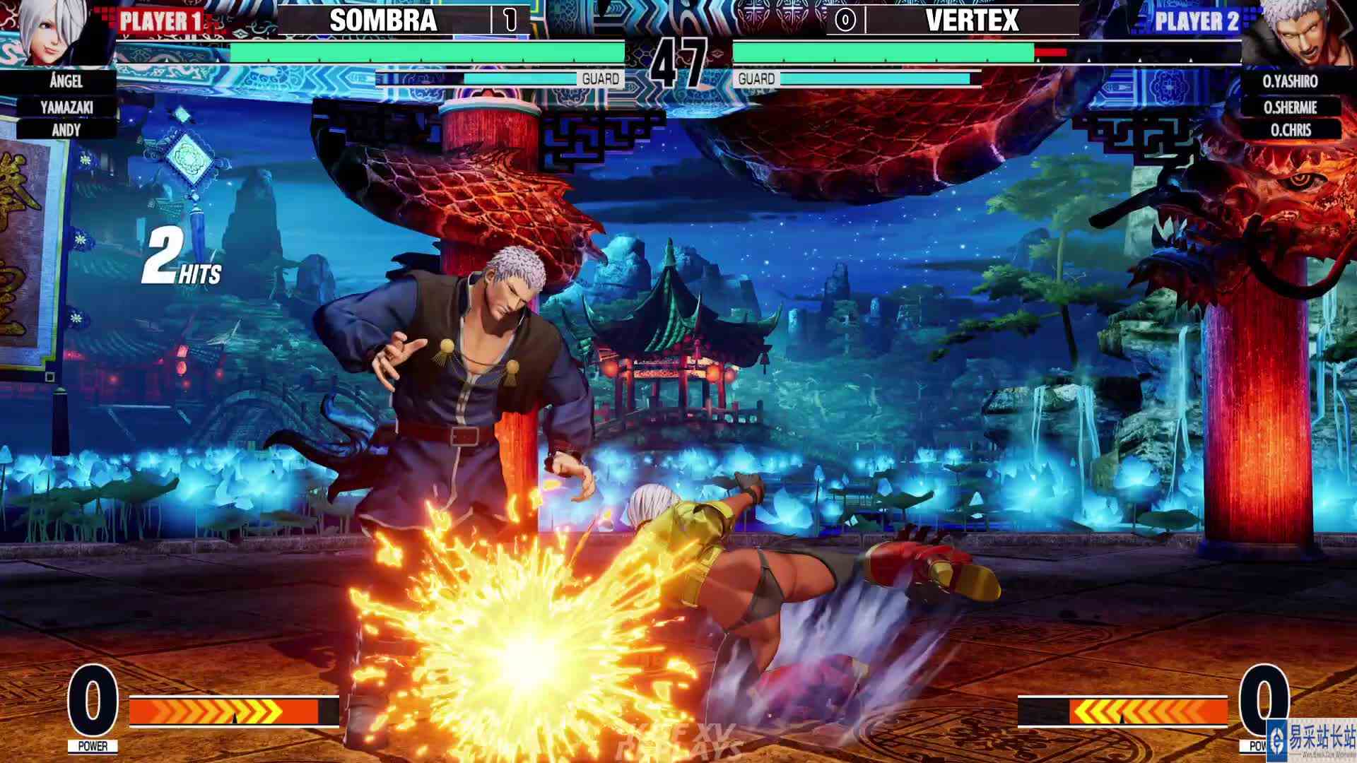 拳皇 XV：Sombra（安琪、安迪）VS Vertex（O七枷社、O克里斯） #游戏新星扶持计划 