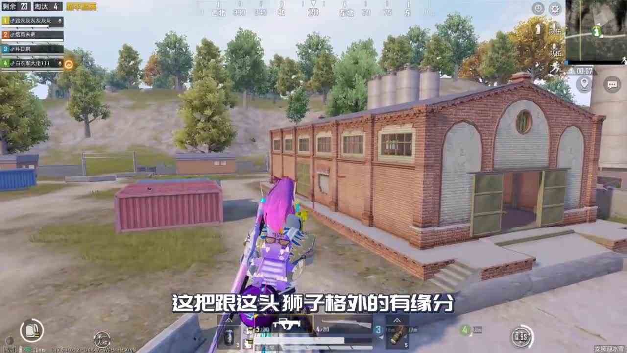 偶遇3个狮子，一个比一个猖狂！好在结局很舒服！游戏吃鸡日常和平精英射击游戏