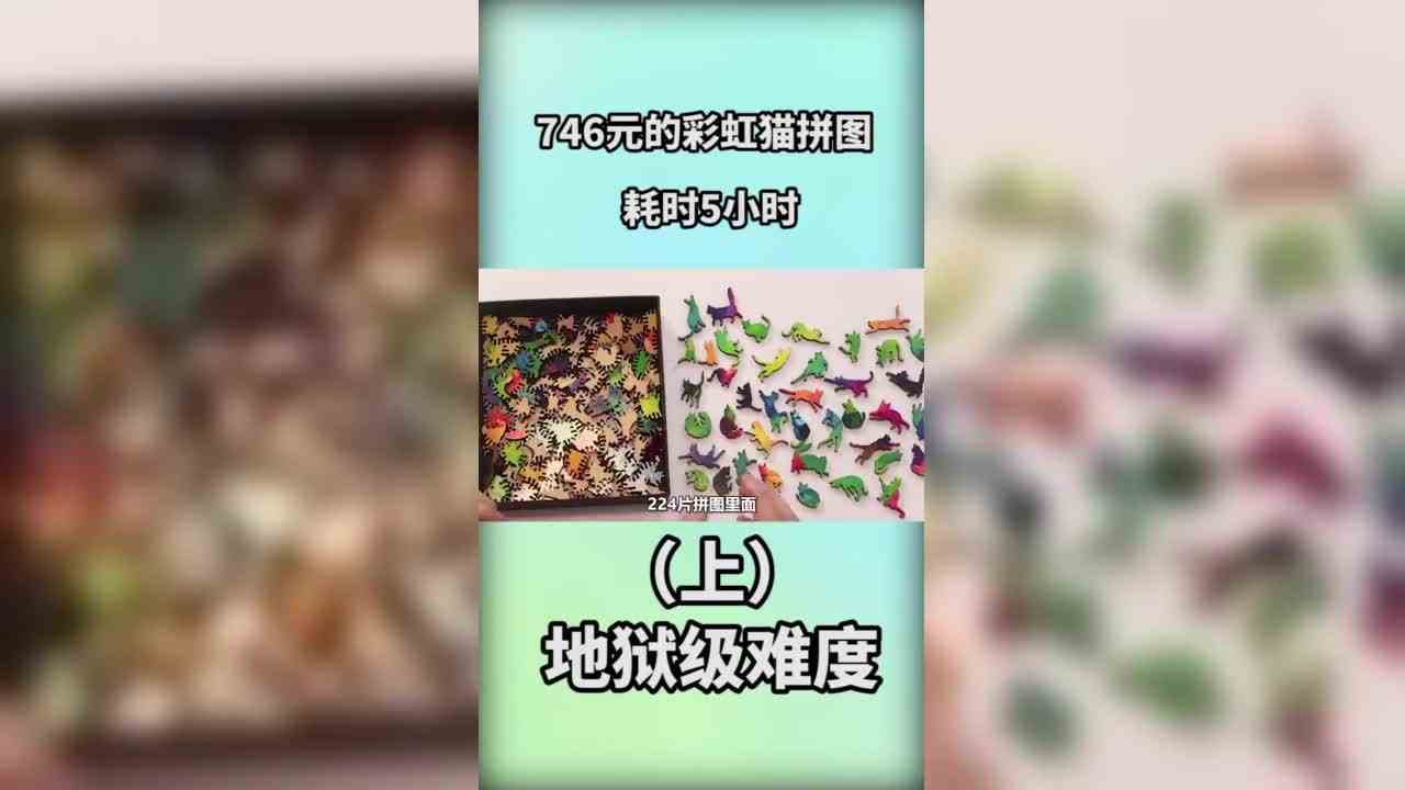 男子花5个小时才拼出一只猫的拼图？地狱级难度