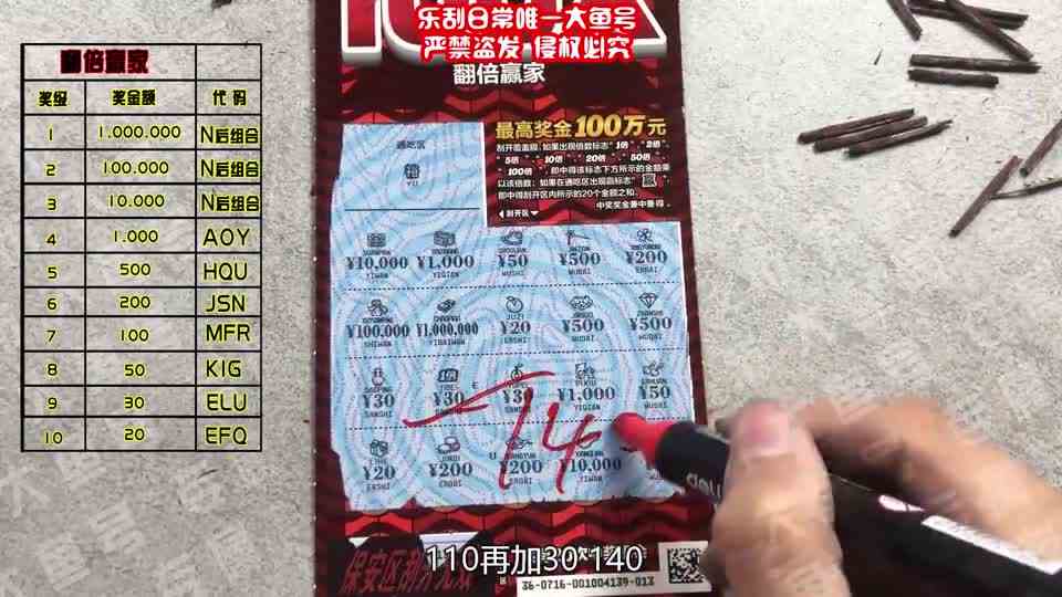 行不行啊！体彩20面值翻倍赢家，满堂彩？