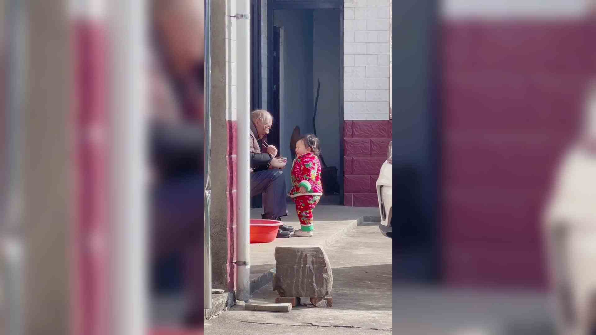 一个想吃 一个手抖喂不了