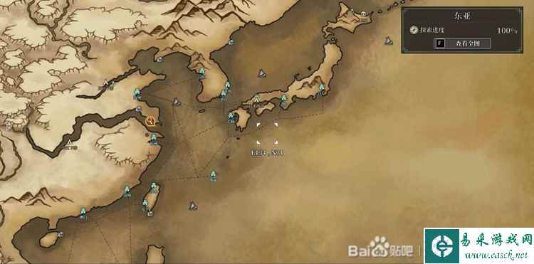 风帆纪元全港口位置一览 港口地图大全